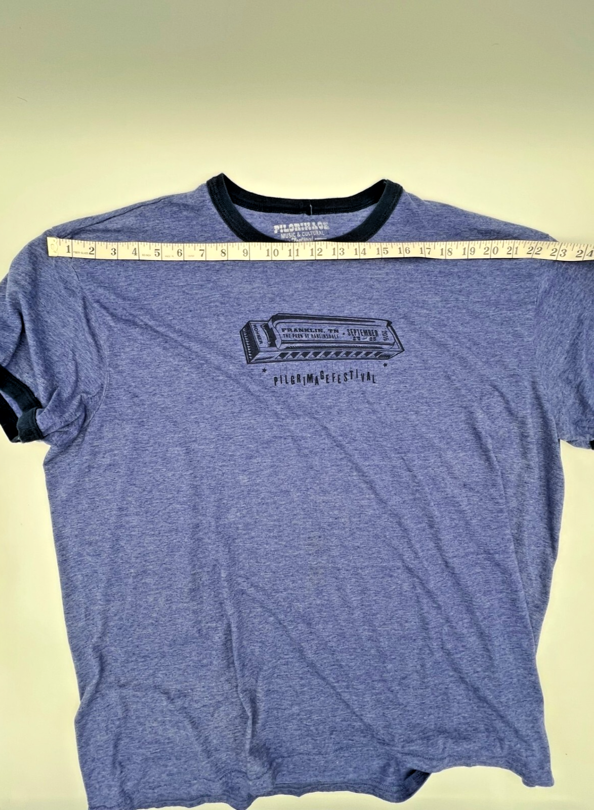 Pilgrimage Music & Culturl Festival 2016 Blue T-Shirt w/blue bands (XXL) - Image 4