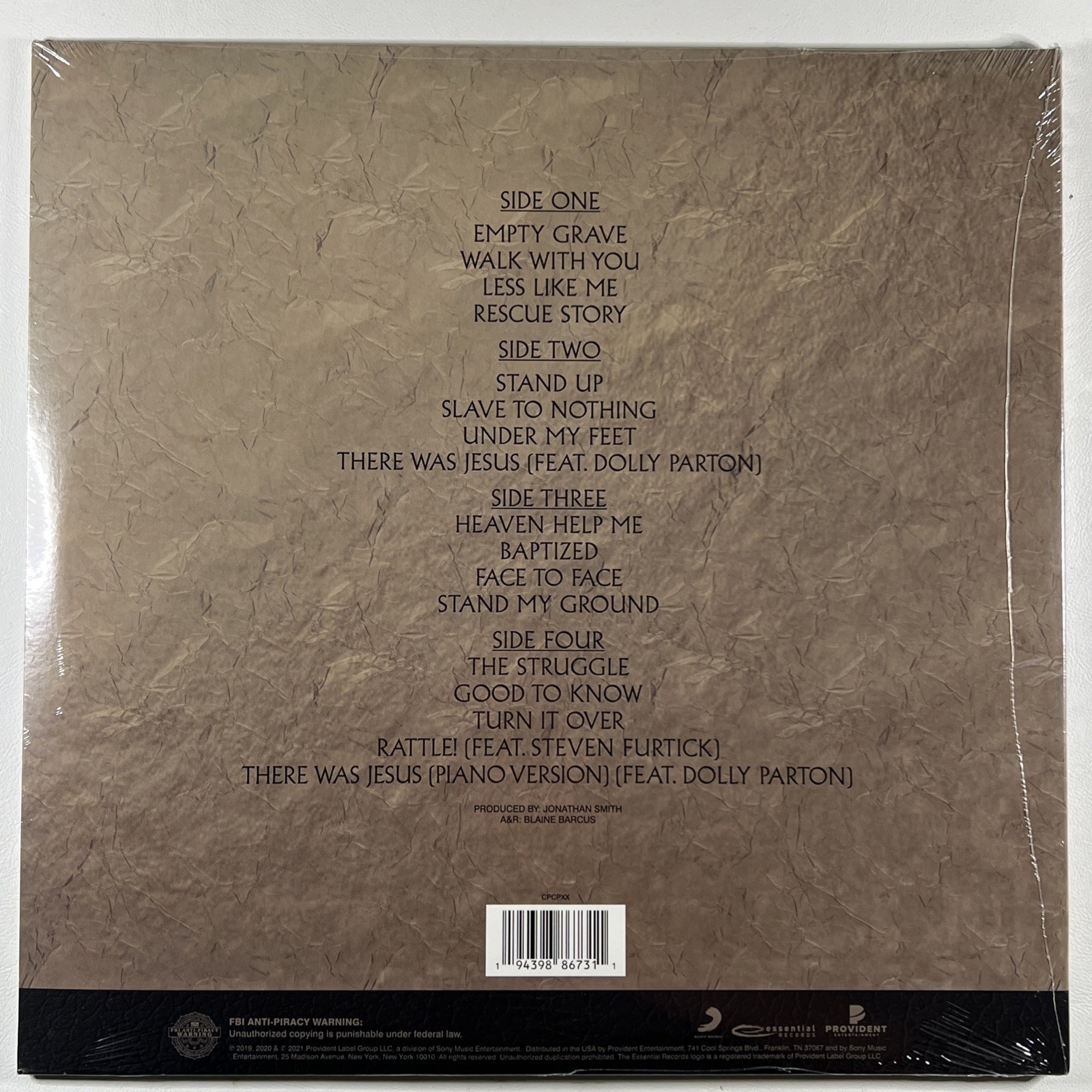 Zach Williams - Rescue Story 2LP Provident Deluxe Ed Sealed 2021 White Dolly - Image 2