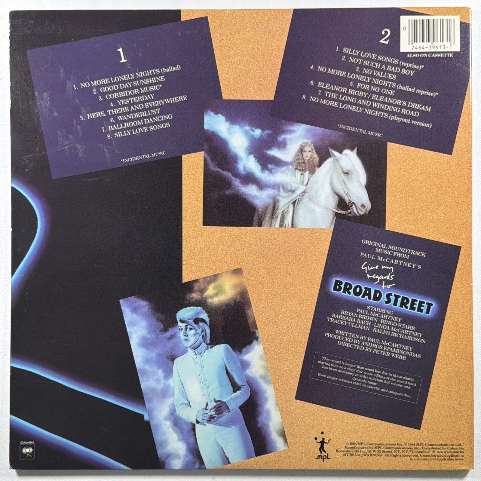Paul McCartney - Give My Regards To Broad Street LP Columbia SC 39613 NM Gate - Image 2