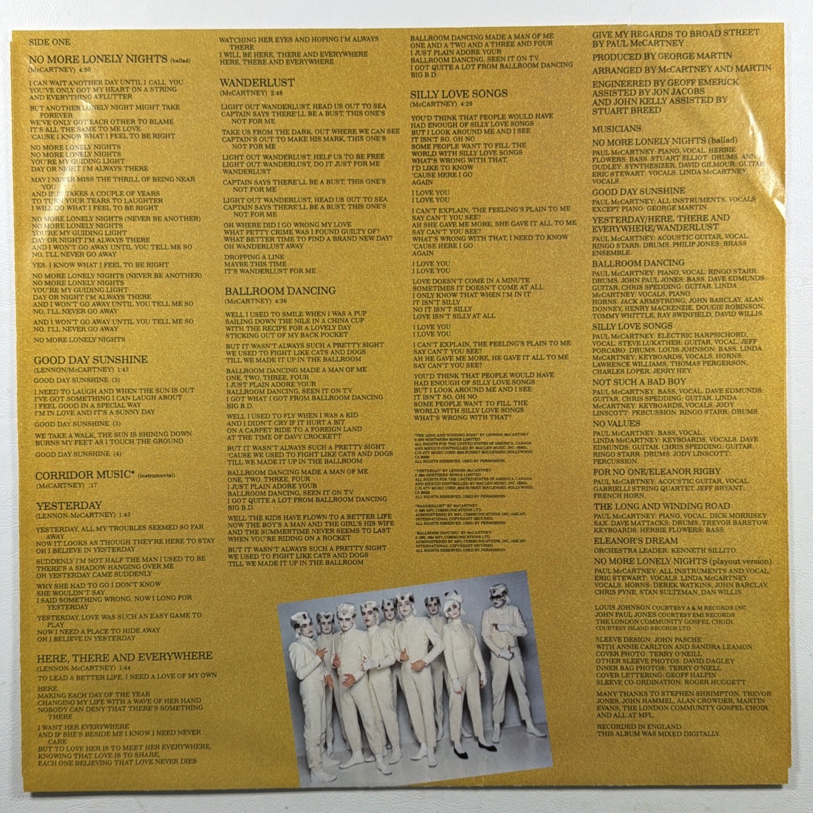 Paul McCartney - Give My Regards To Broad Street LP Columbia SC 39613 NM Gate - Image 5