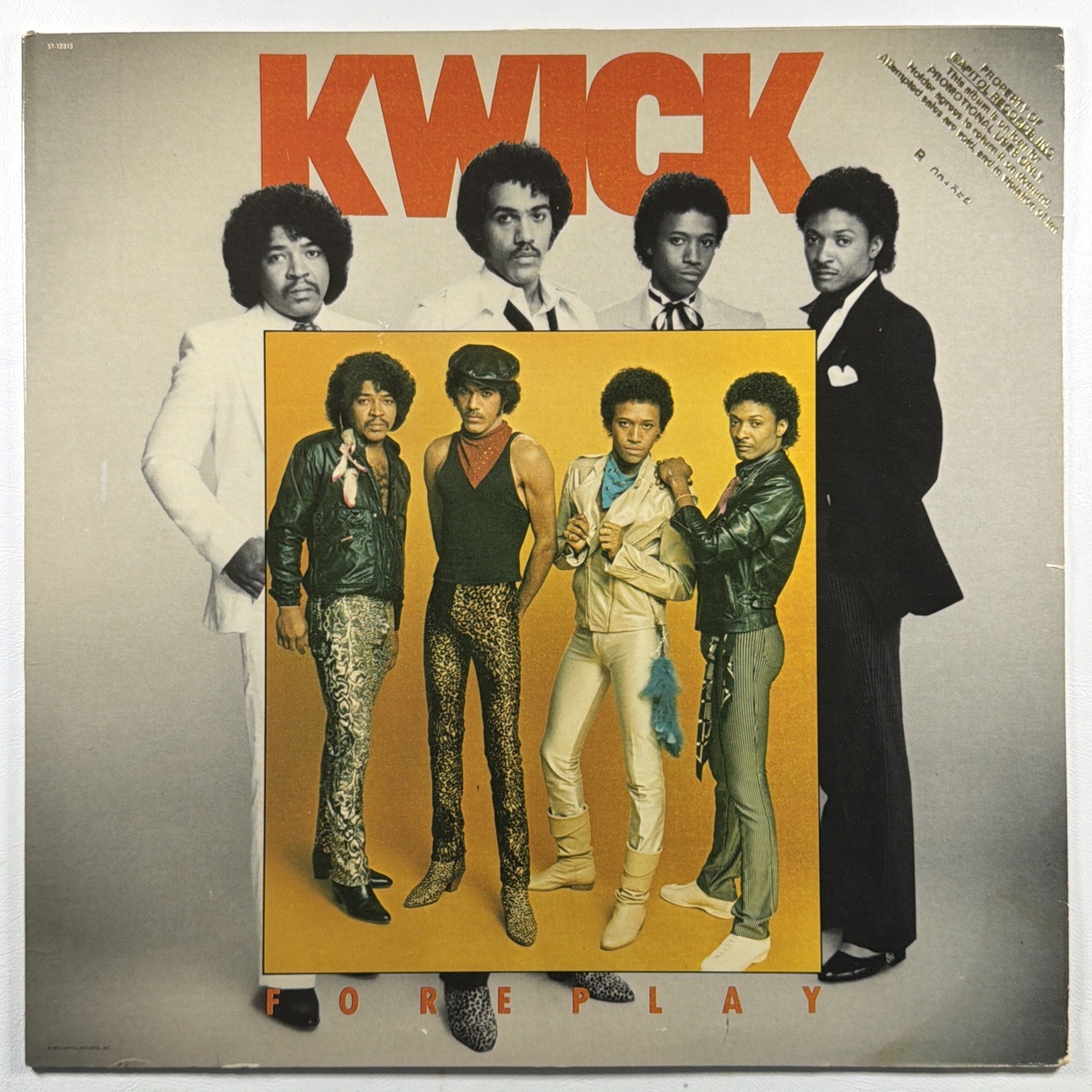 Kwick - Foreplay LP Capitol ST-12313 NM Promo 1983 Funk Soul