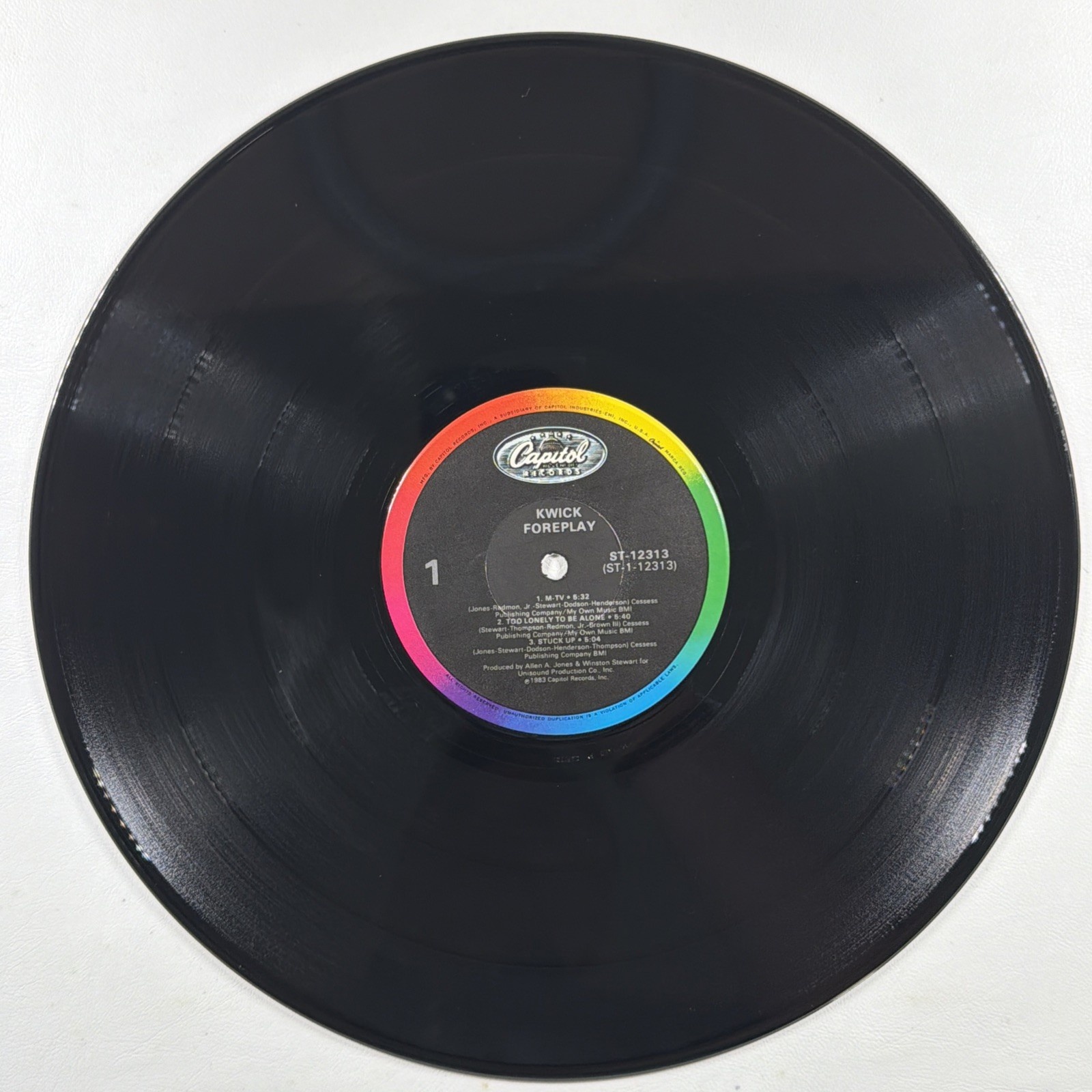 Kwick - Foreplay LP Capitol ST-12313 NM Promo 1983 Funk Soul - Image 5