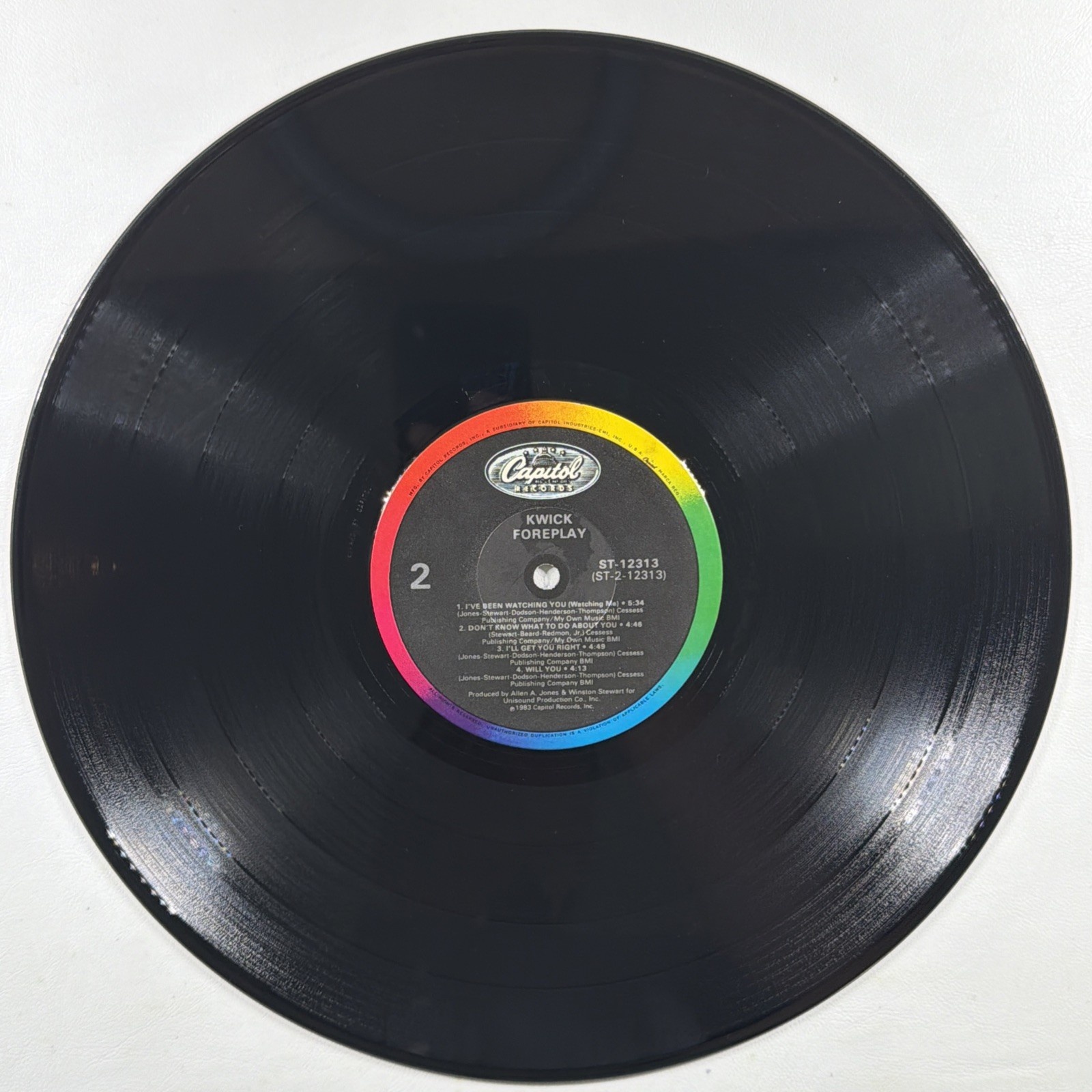 Kwick - Foreplay LP Capitol ST-12313 NM Promo 1983 Funk Soul - Image 6