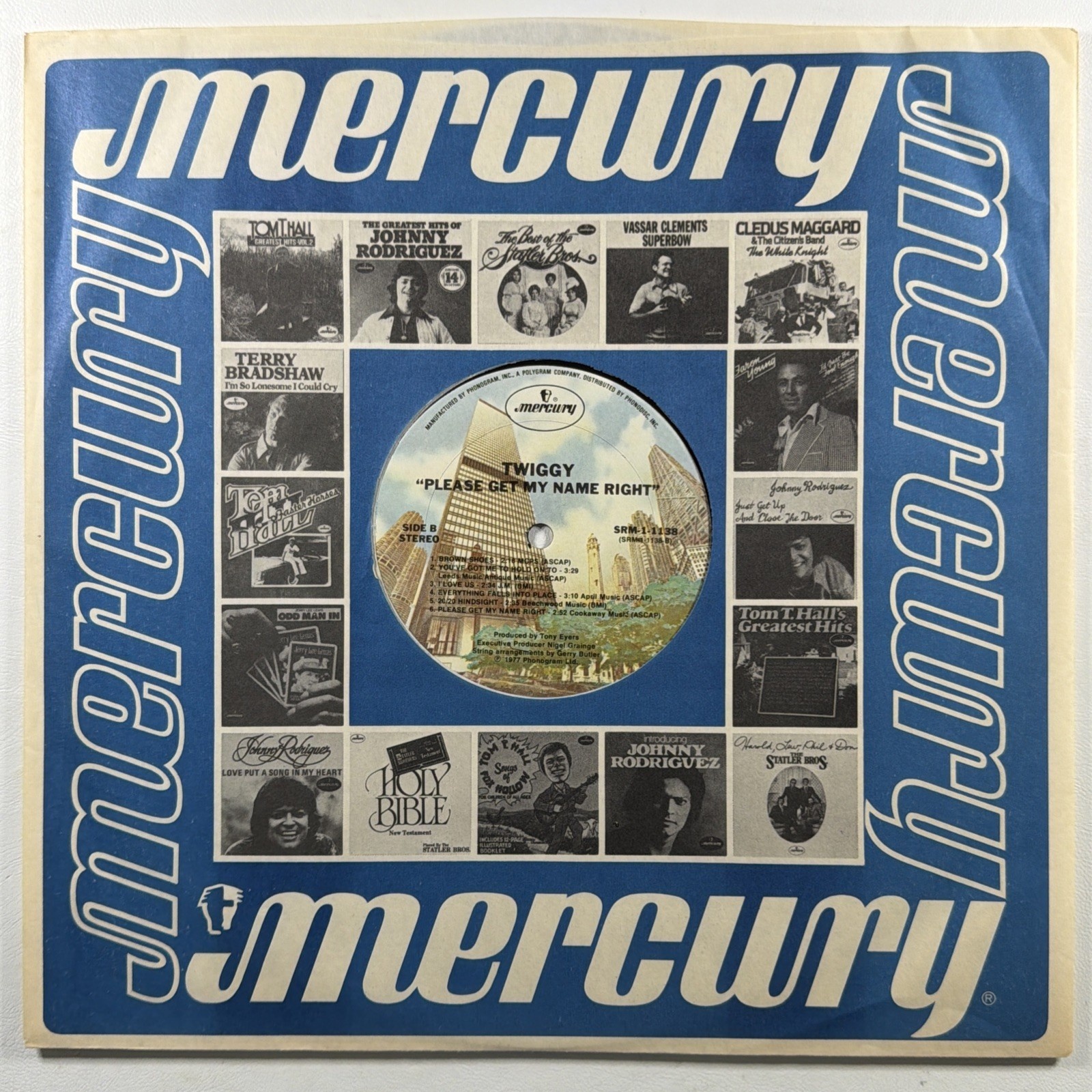 Twiggy - Please Get My Name Right LP Mercury SRM-1-1138 NM Promo 1977 - Image 4