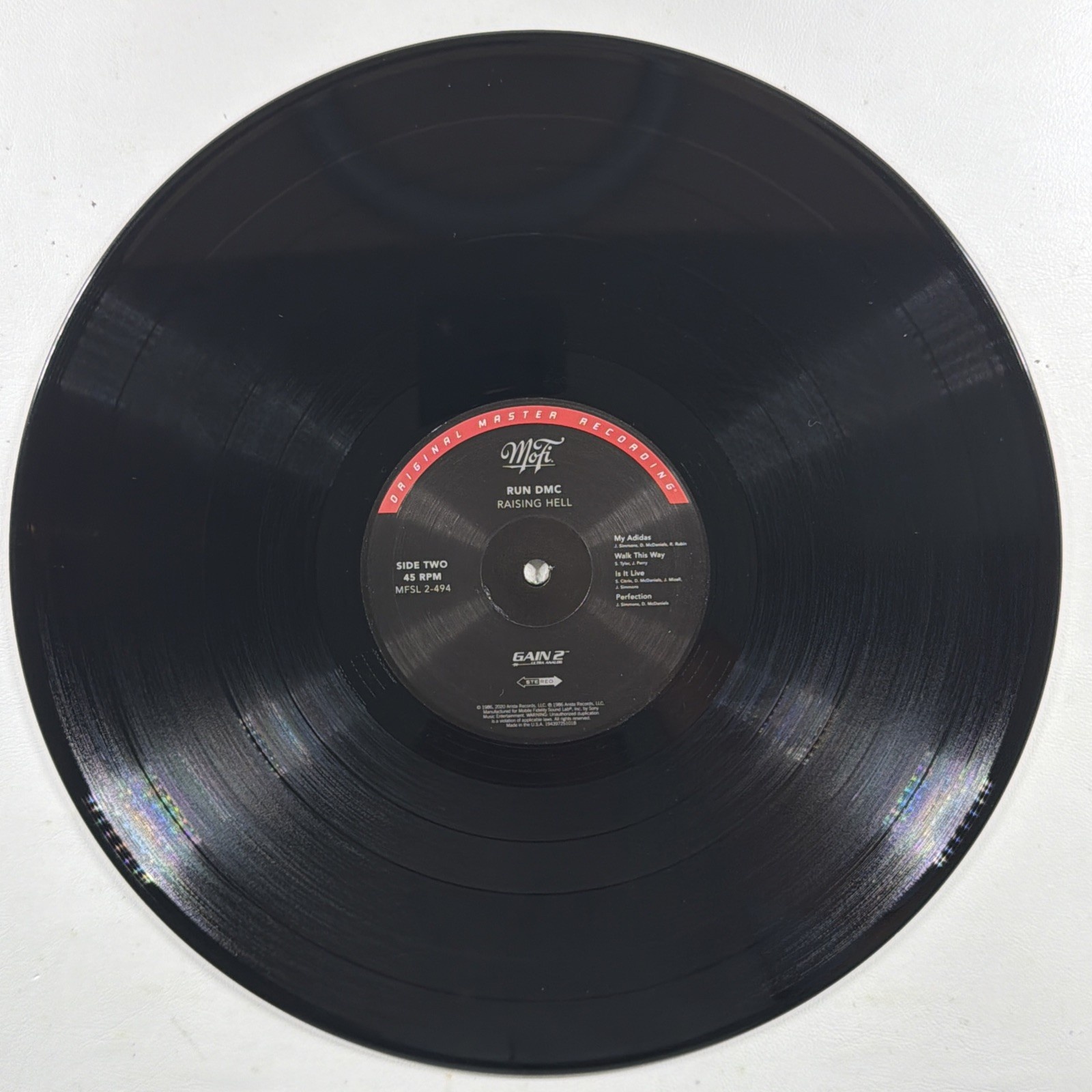 Run DMC - Raising Hell 2LP Mofi MFSL-2-494 NM Ltd 2106/3K Gate 180g 45RPM Rap - Image 8