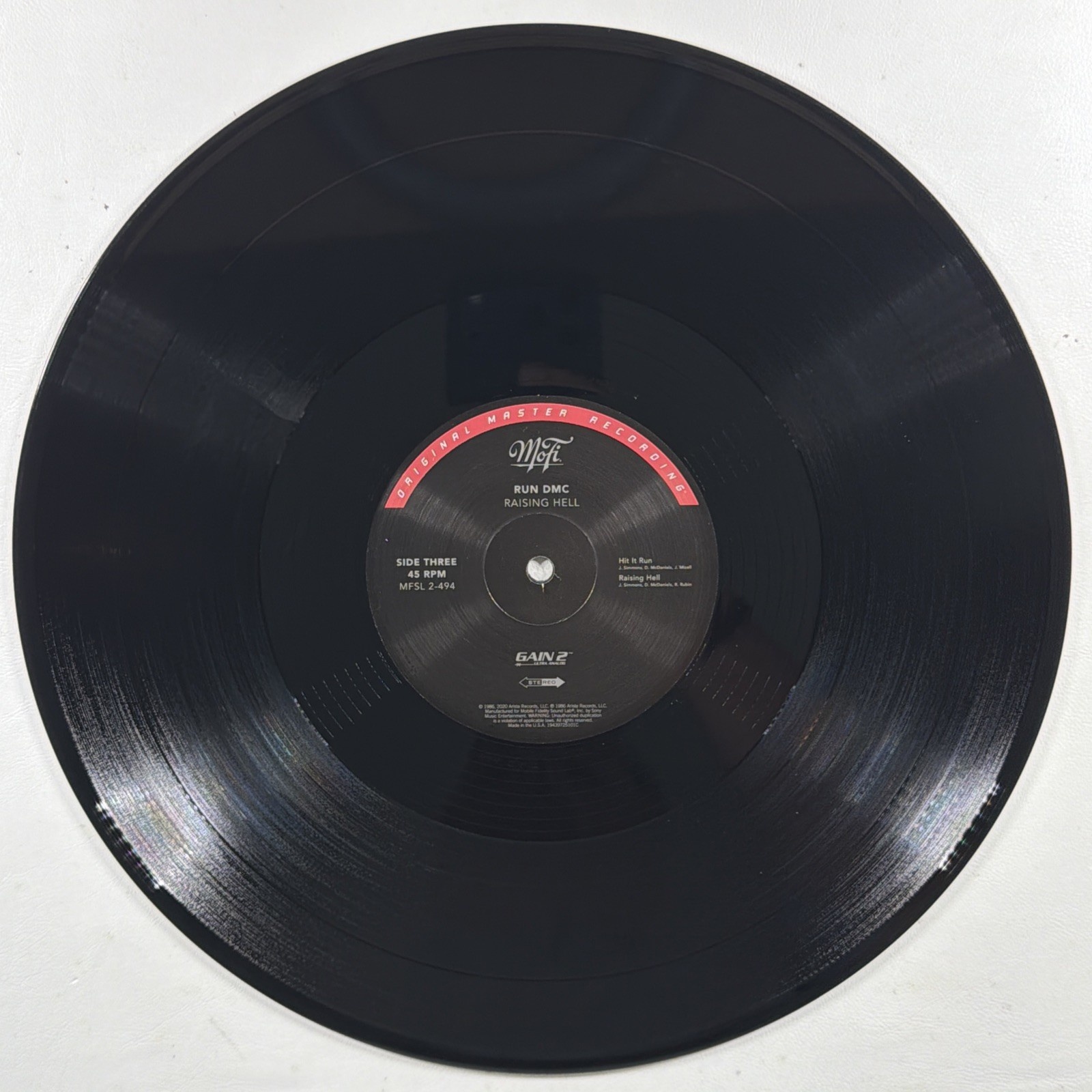 Run DMC - Raising Hell 2LP Mofi MFSL-2-494 NM Ltd 2106/3K Gate 180g 45RPM Rap - Image 11