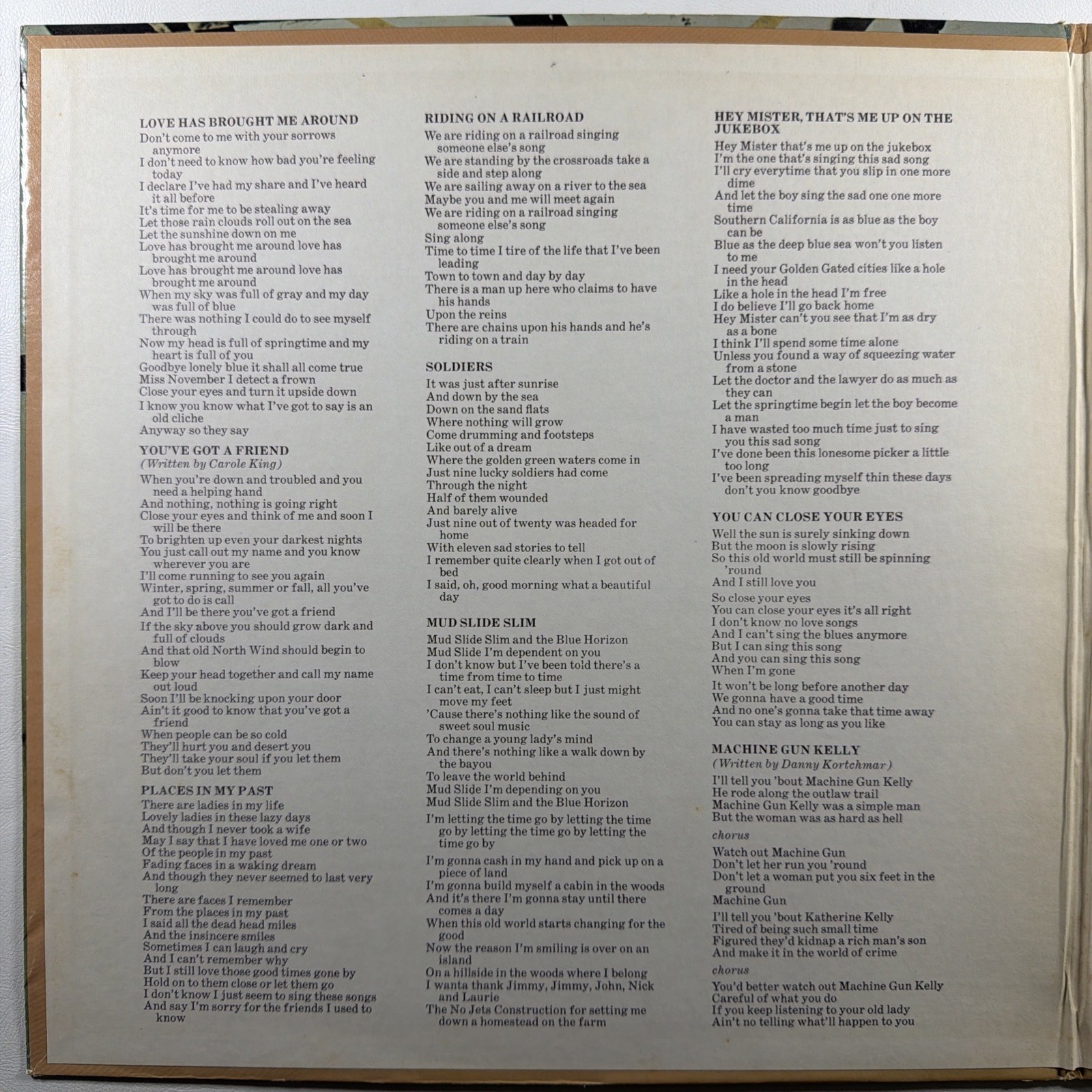 James Taylor - Mud Slide Slim LP Warner Bros. BS2561 EX 1971 You’ve Got A Friend - Image 3