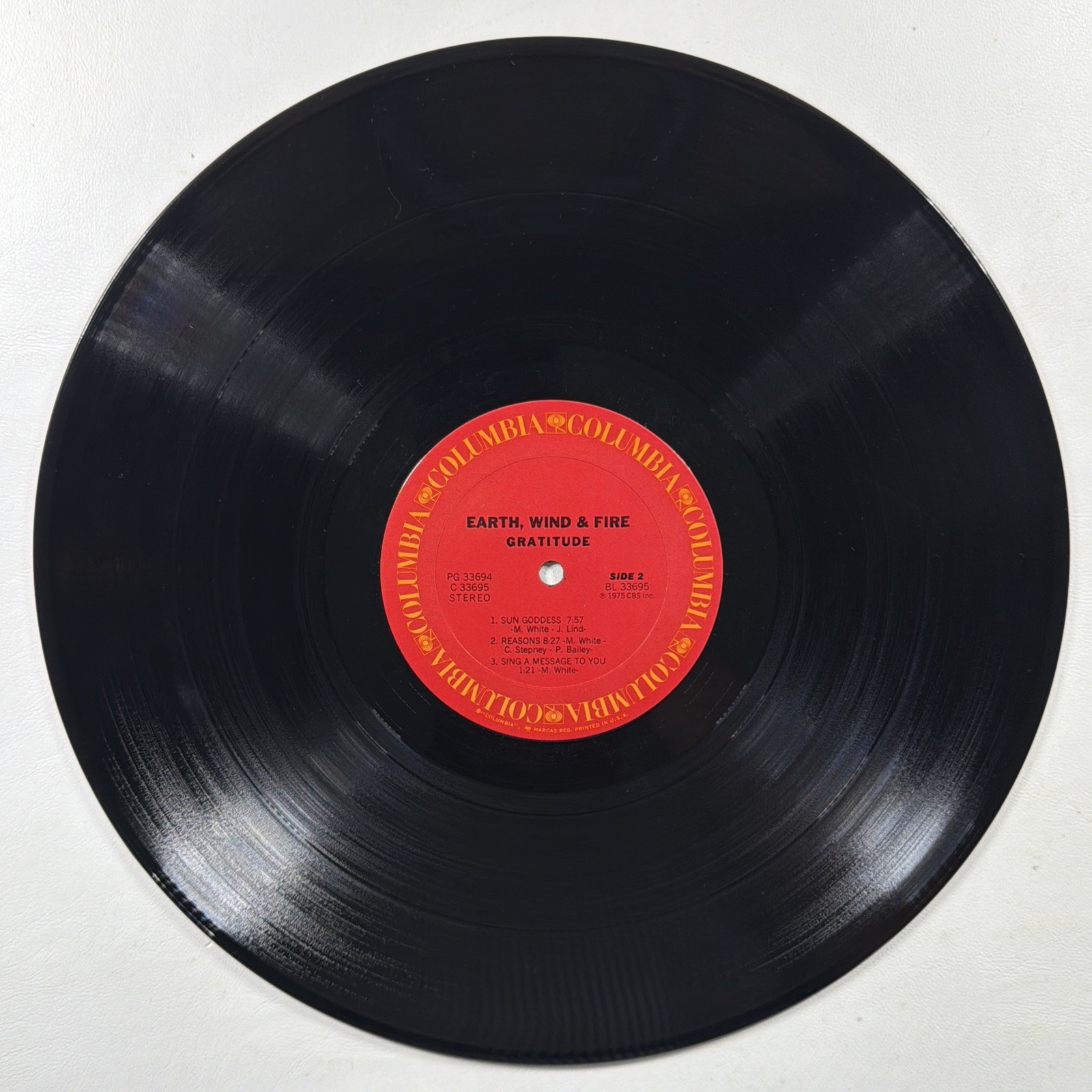 Earth Wind & Fire - Gratitude 2LP Columbia PG 33694 VG+ 1975 Promo Gatefold - Image 7