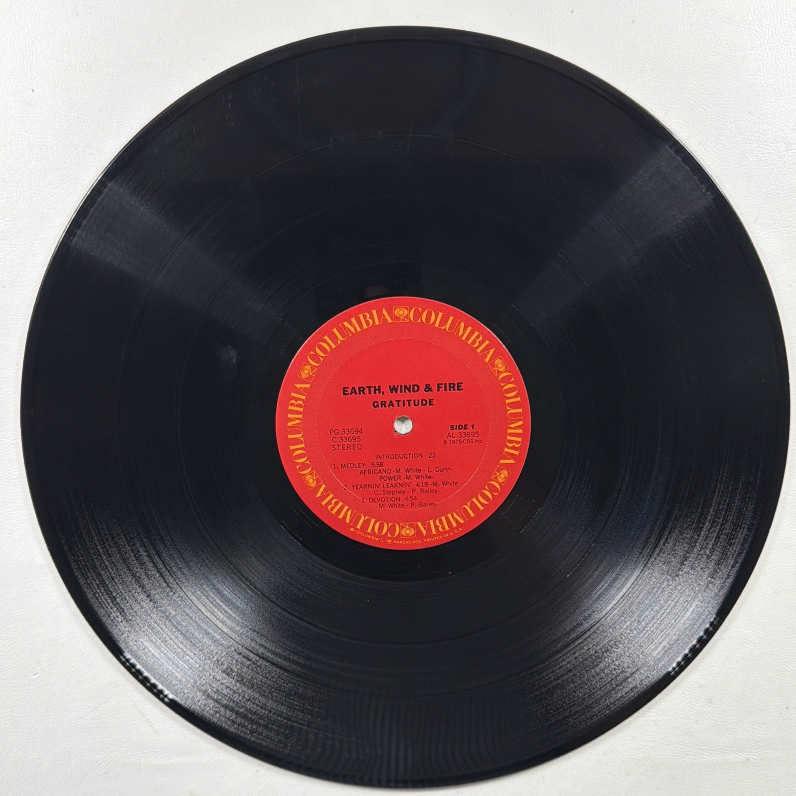 Earth Wind & Fire - Gratitude 2LP Columbia PG 33694 VG+ 1975 Promo Gatefold - Image 8