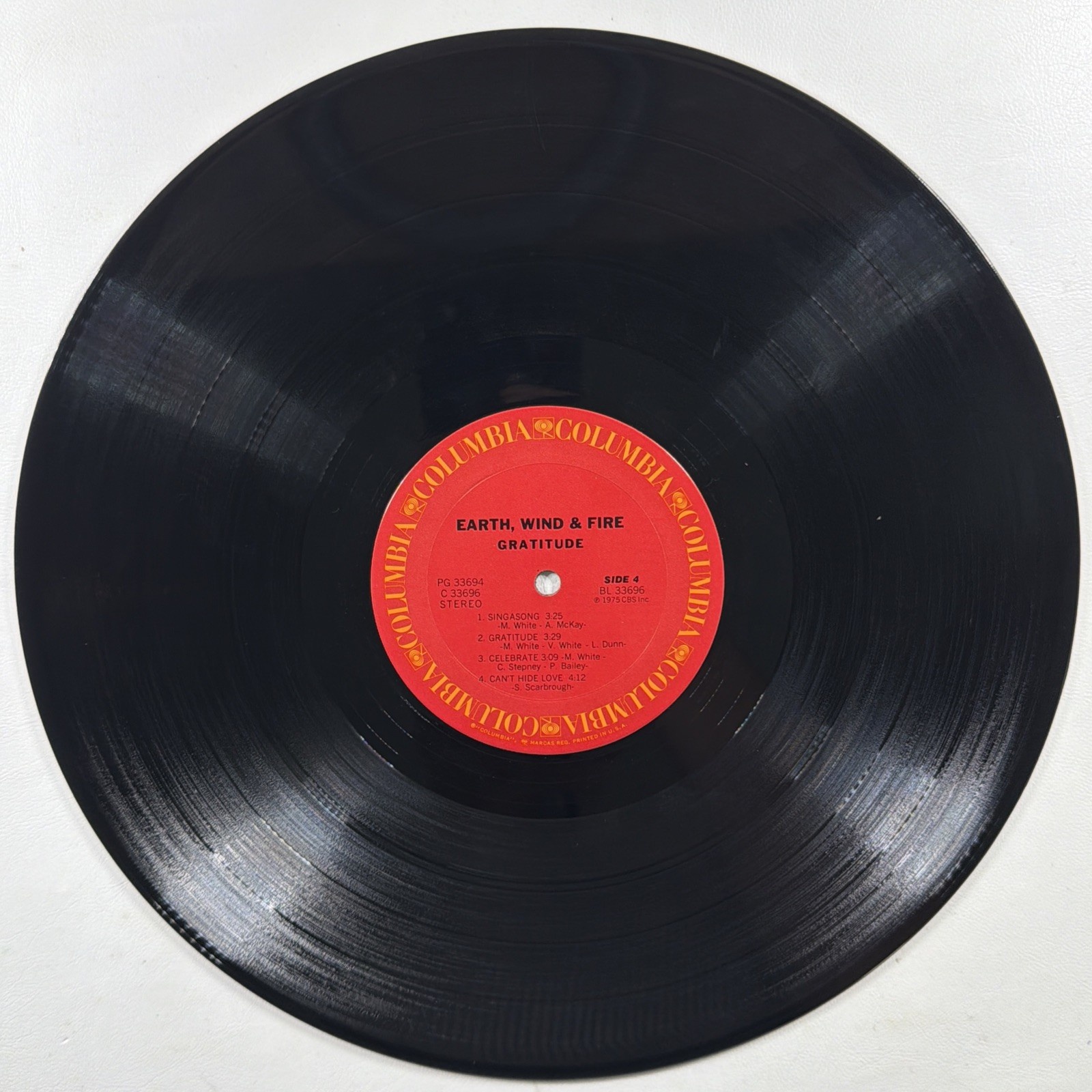 Earth Wind & Fire - Gratitude 2LP Columbia PG 33694 VG+ 1975 Promo Gatefold - Image 10
