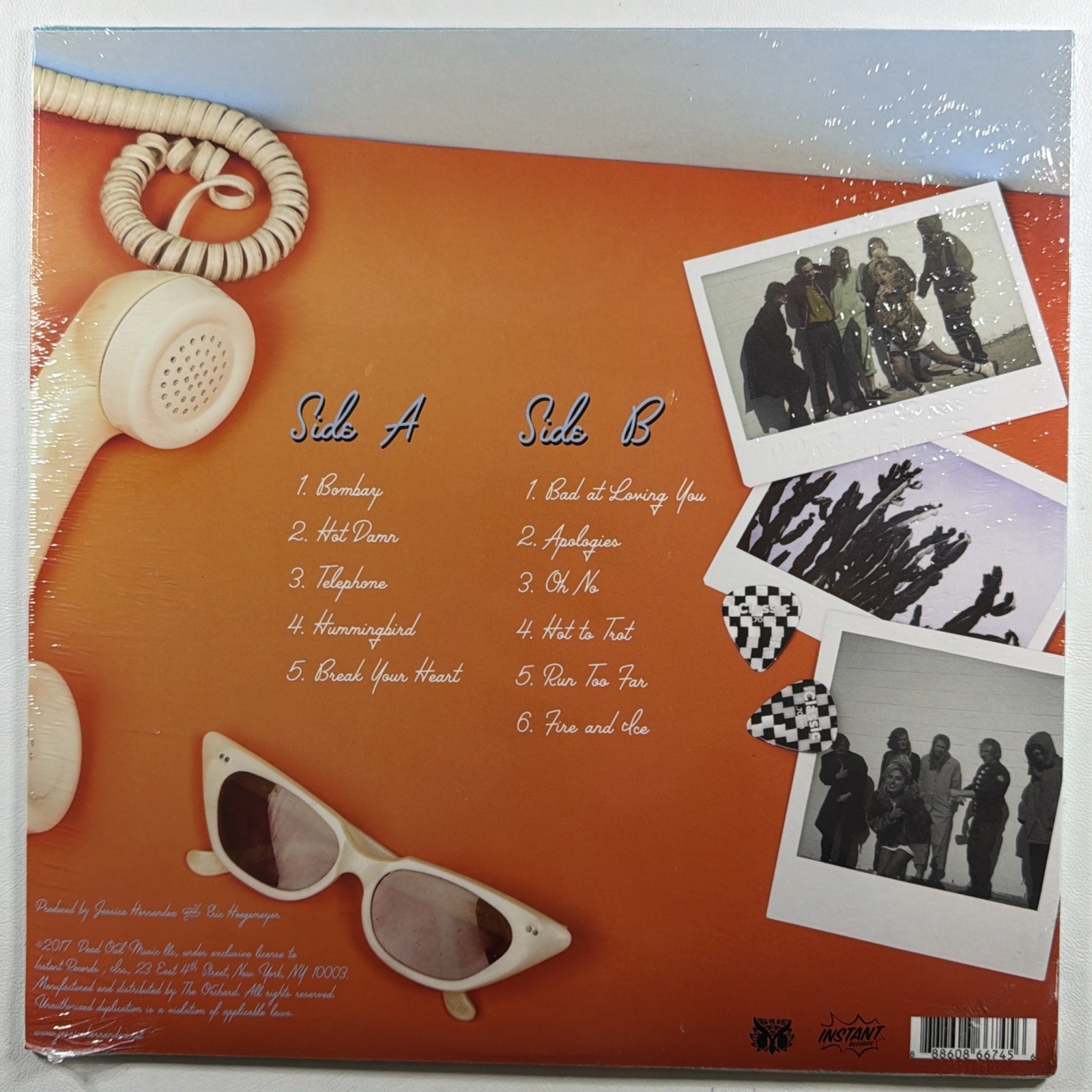 Jessica Hernandez & The Deltas - Telephone LP Instant Records Sealed 2017 Rock - Image 2