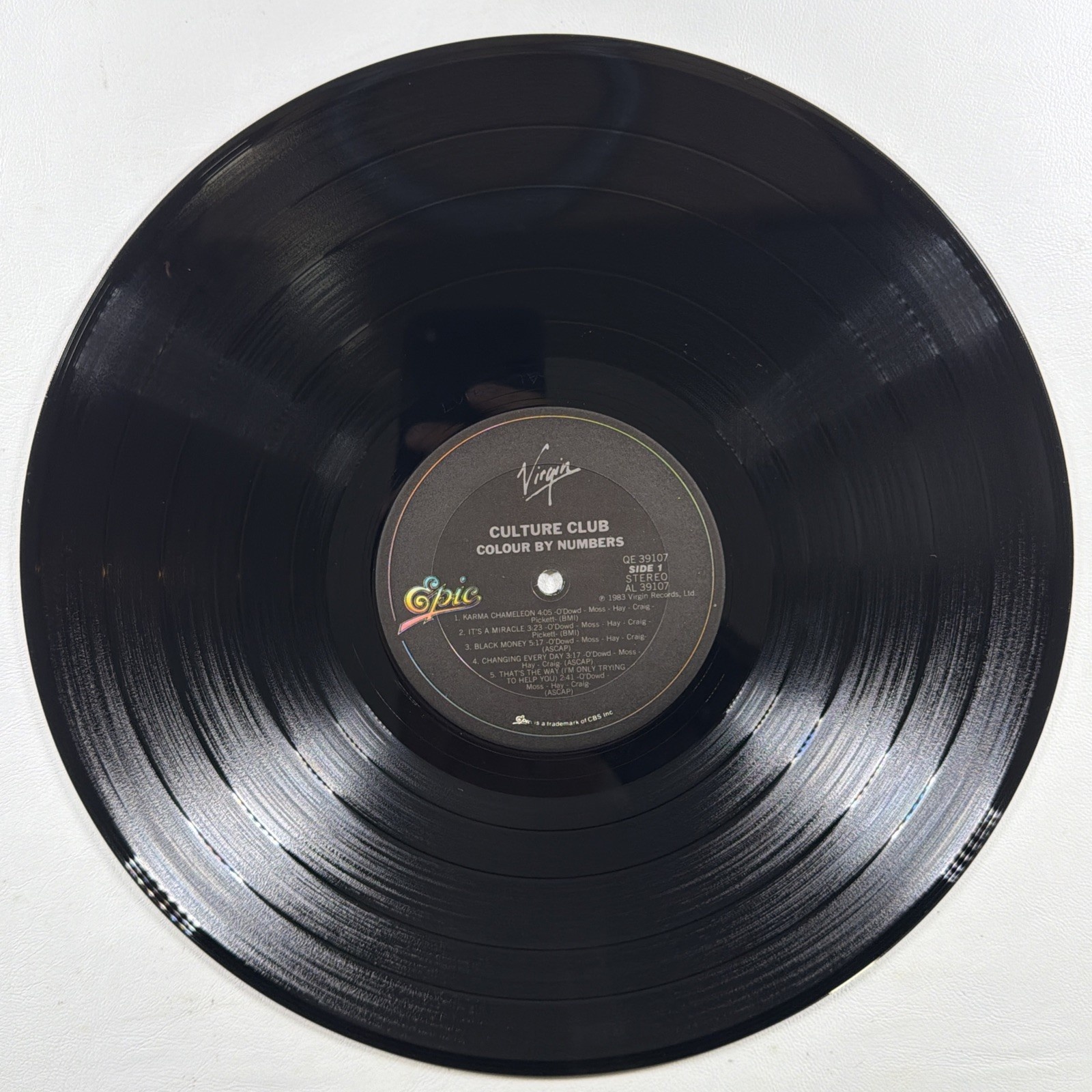 Culture Club – Colour By Numbers LP Epic QE 39107 NM Promo 1983 Karma Chameleon - Image 5