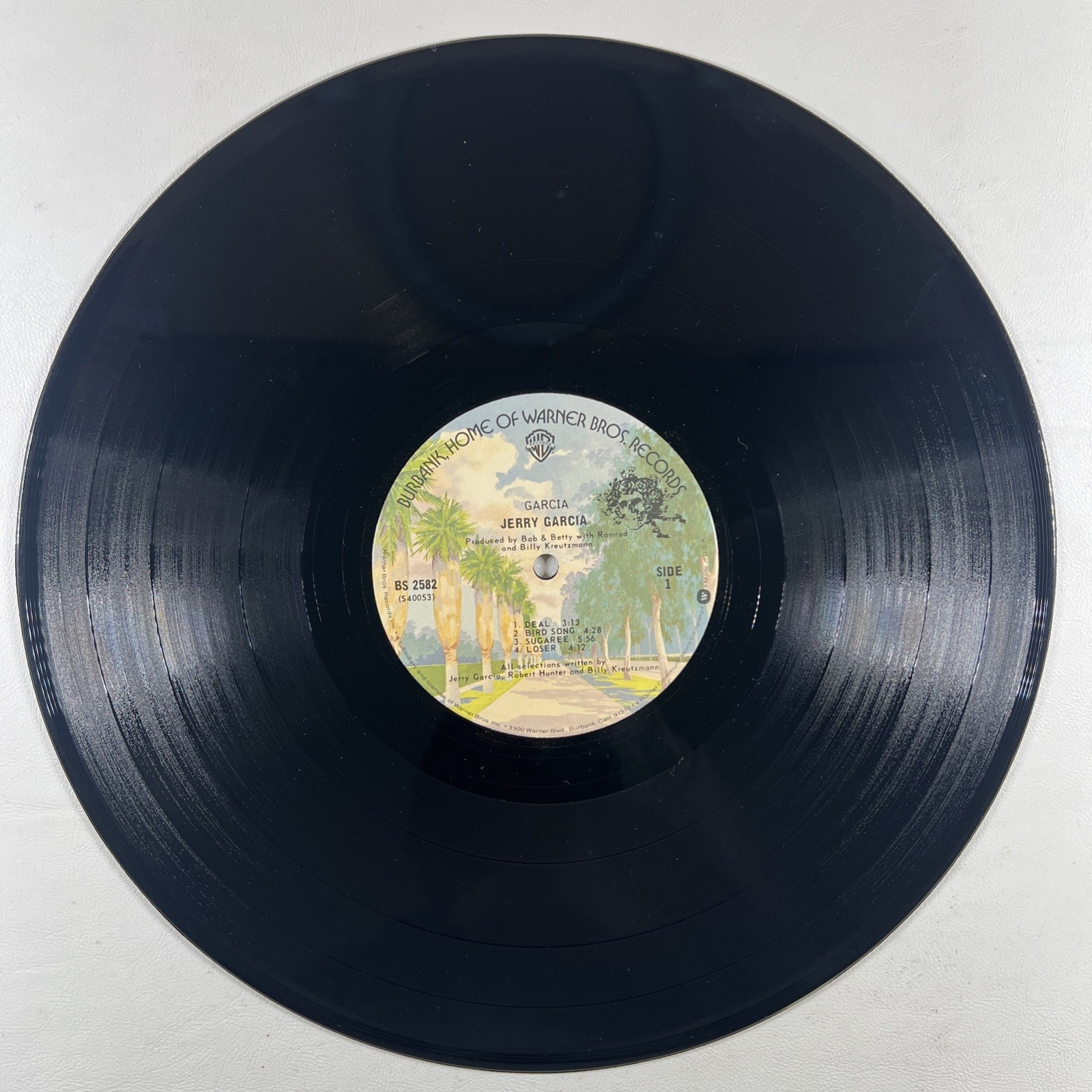 Jerry Garcia “Self-Titled” LP/Warner Bros BS 2582 (VG+) 1974 Reissue - Image 4