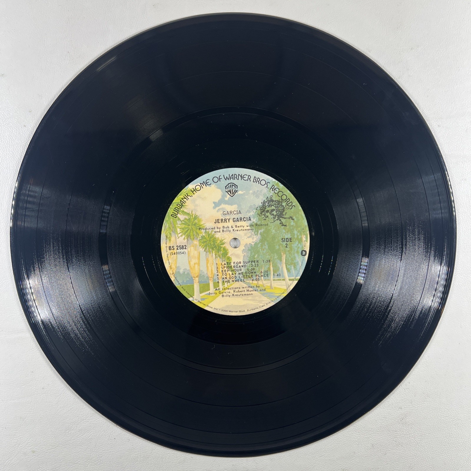 Jerry Garcia “Self-Titled” LP/Warner Bros BS 2582 (VG+) 1974 Reissue - Image 5