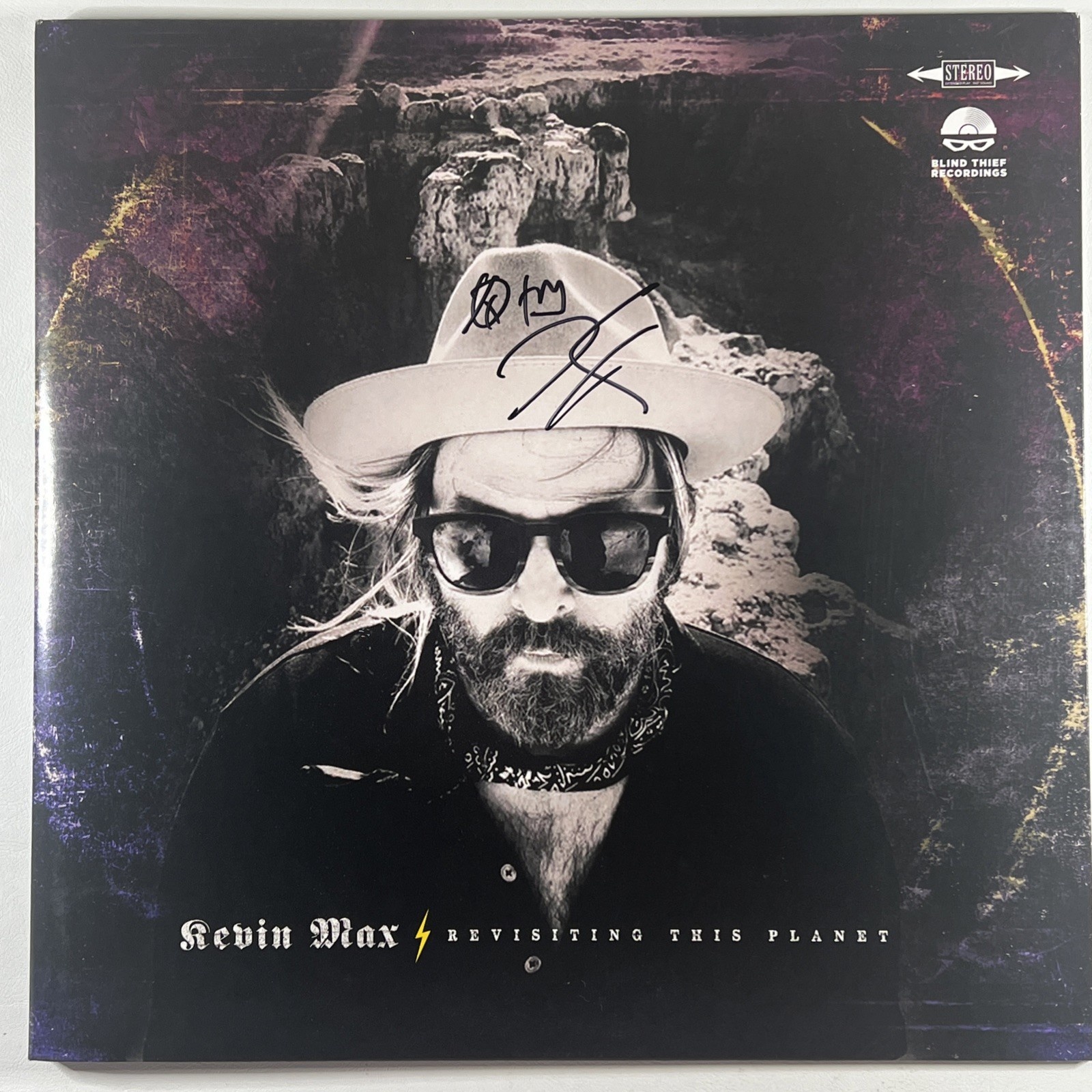 Kevin Max “Revisiting This Planet” LP/Old Bear Records OBRR18 (EX) Autograph