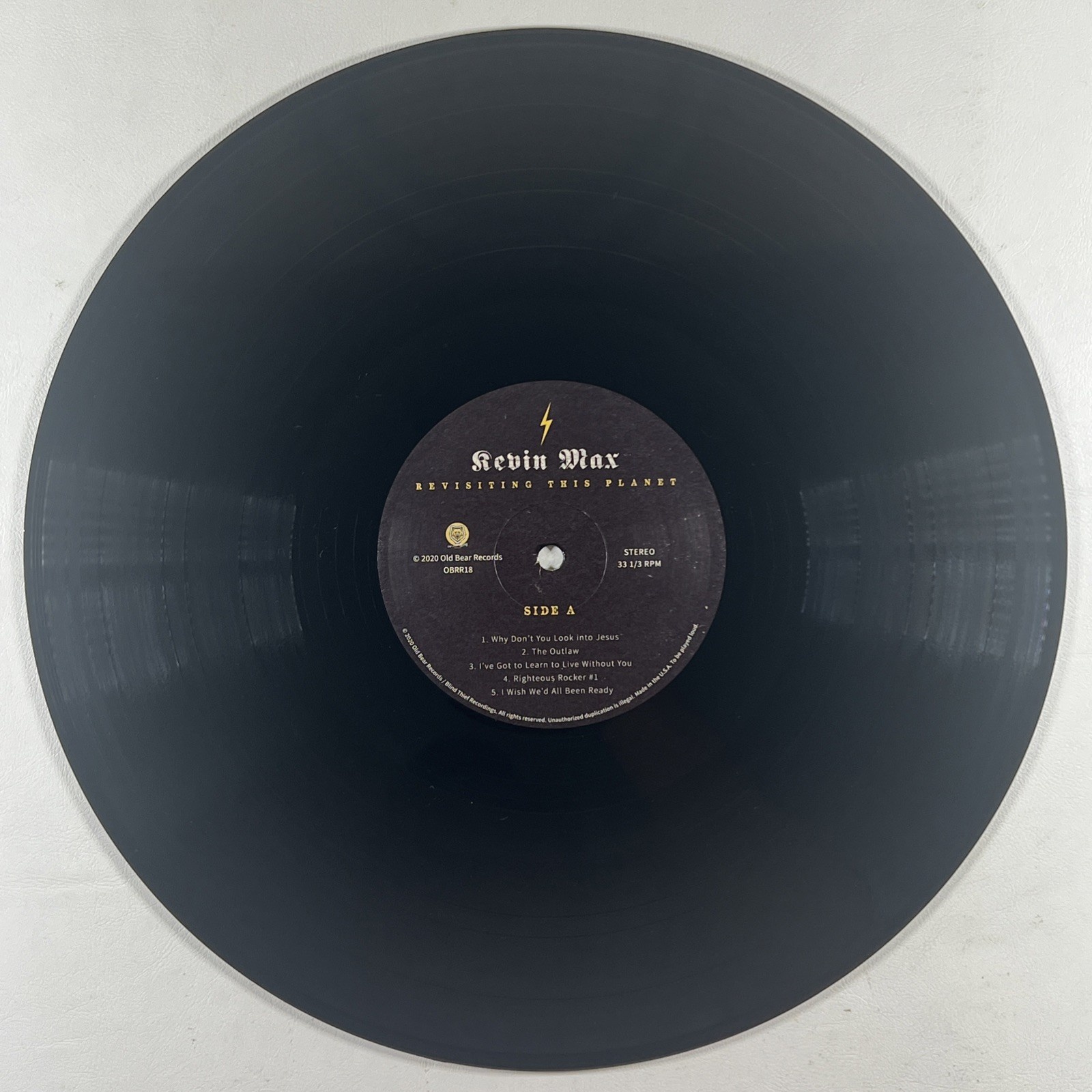 Kevin Max “Revisiting This Planet” LP/Old Bear Records OBRR18 (EX) Autograph - Image 6