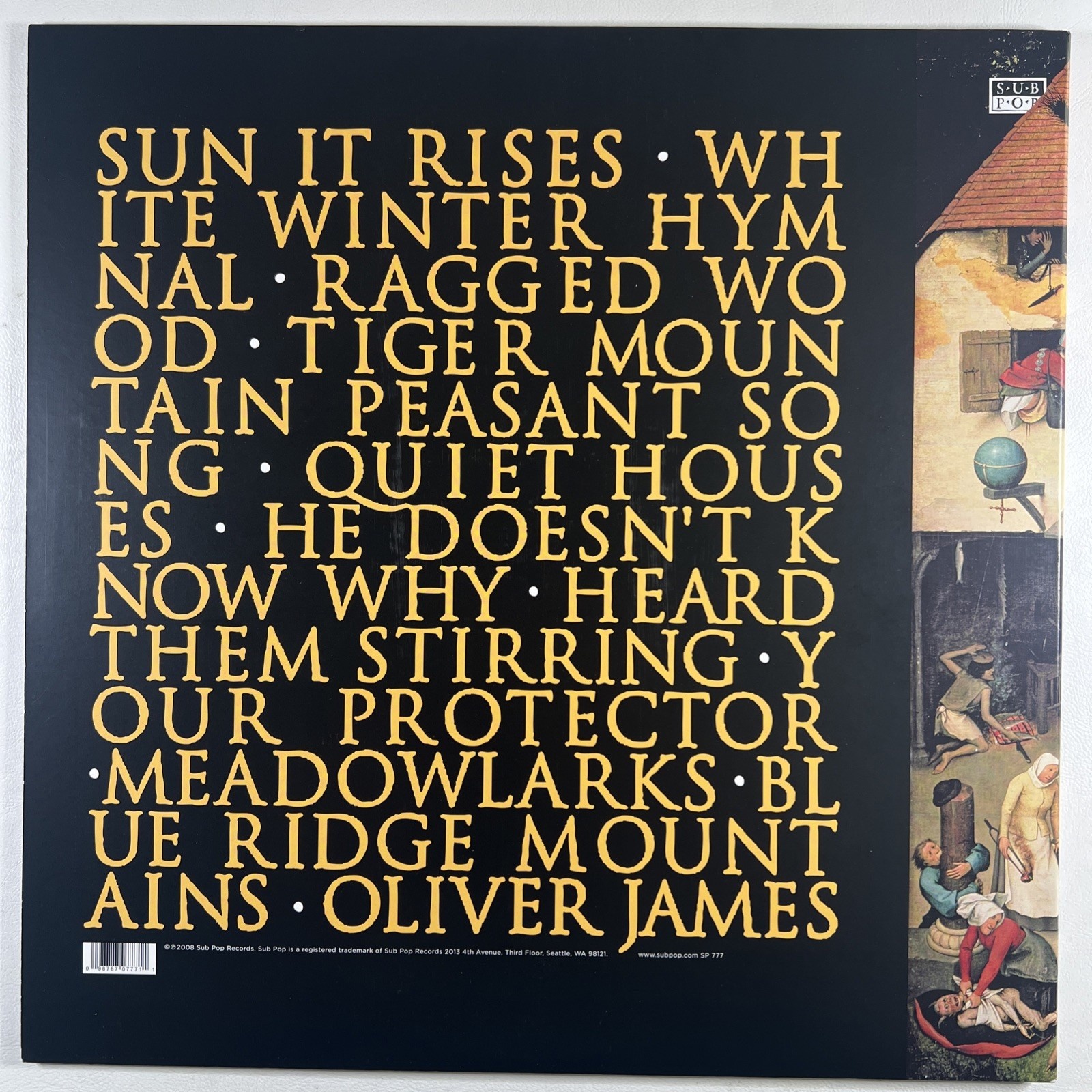 Fleet Foxes “Fleet Foxes” LP /12" EP Sub Pop 2008 (EX) Gate Inserts Folk Rock - Image 2