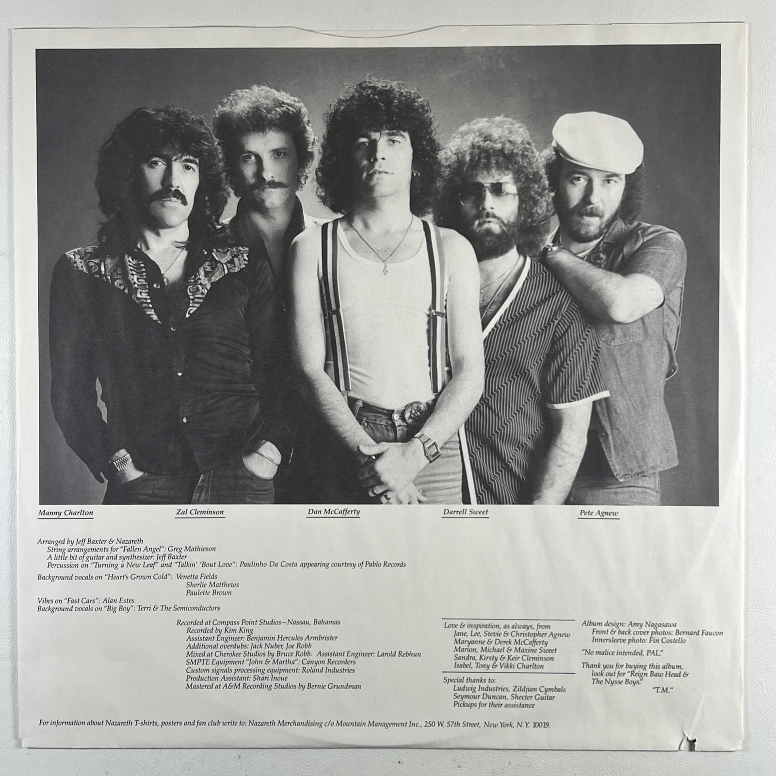 Nazareth “Malice in Wonderland” LP/A&M SP4799 (EX) 1980 Shrinkwrap Rock - Image 3