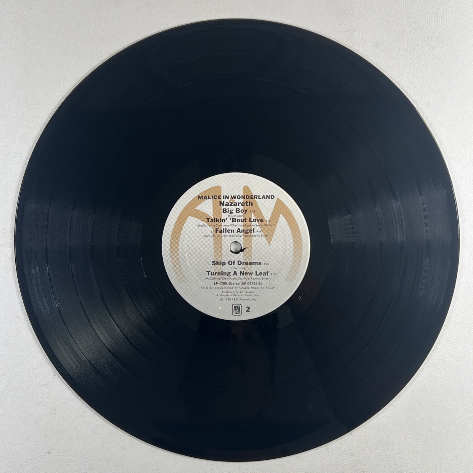 Nazareth “Malice in Wonderland” LP/A&M SP4799 (EX) 1980 Shrinkwrap Rock - Image 5
