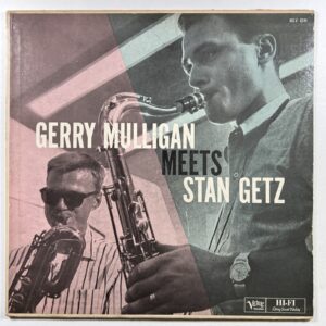 GERRY MULLIGAN MEETS STAN GETZ LP/Verve Records MG V-8249 (VG) Mono 1957