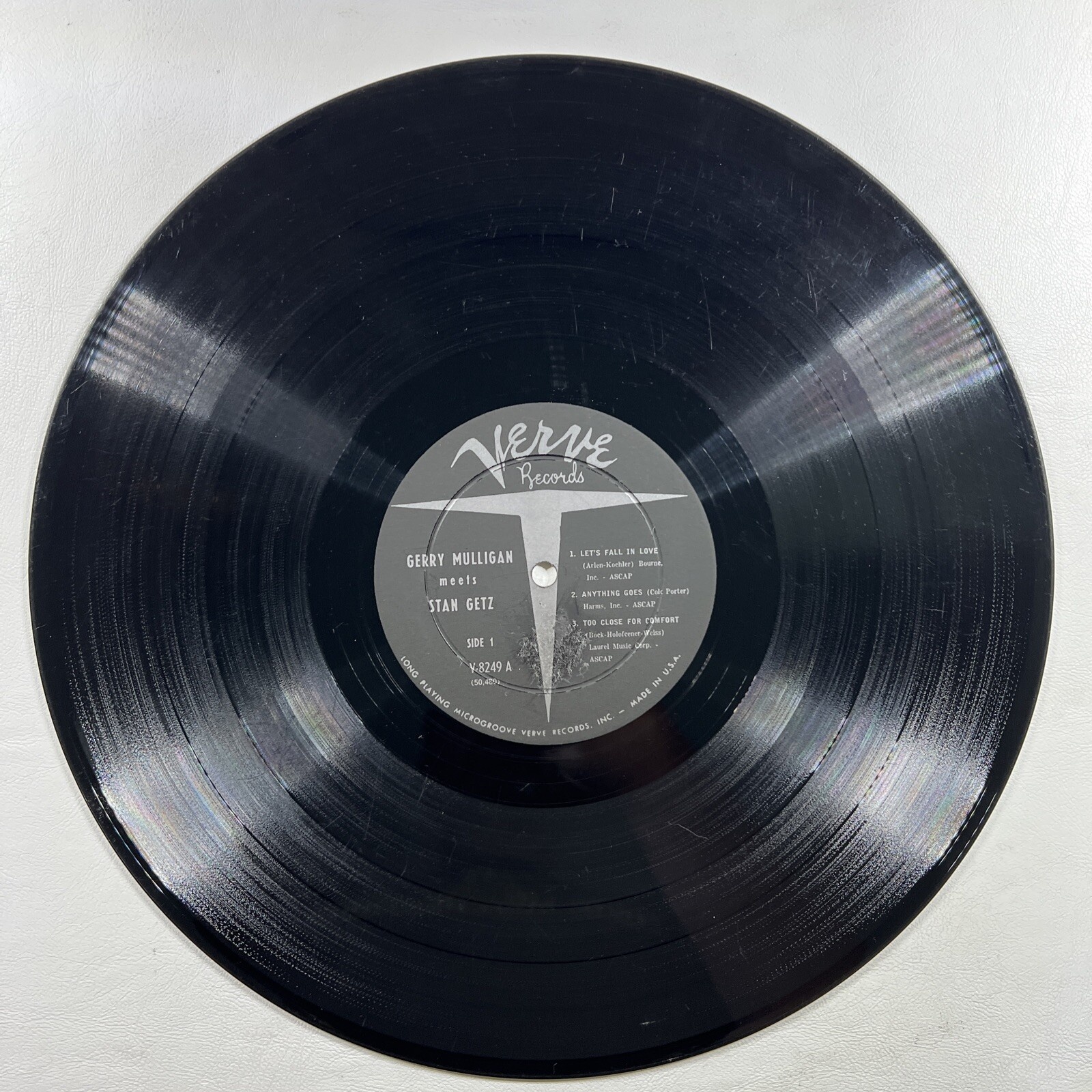 GERRY MULLIGAN MEETS STAN GETZ LP/Verve Records MG V-8249 (VG) Mono 1957 - Image 6