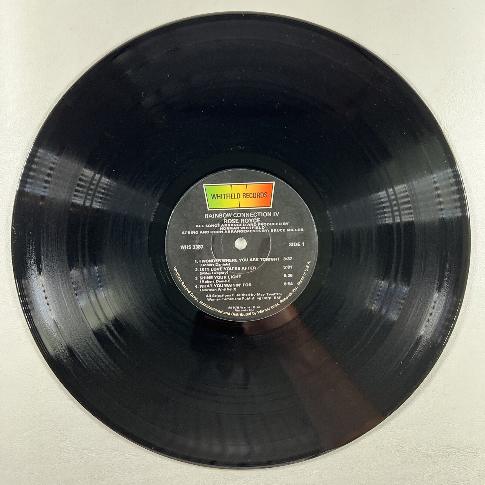 Rose Royce “Rainbow Connection IV” Promo LP/Whitfield WHS-3387 (EX) 1979 Hype - Image 4