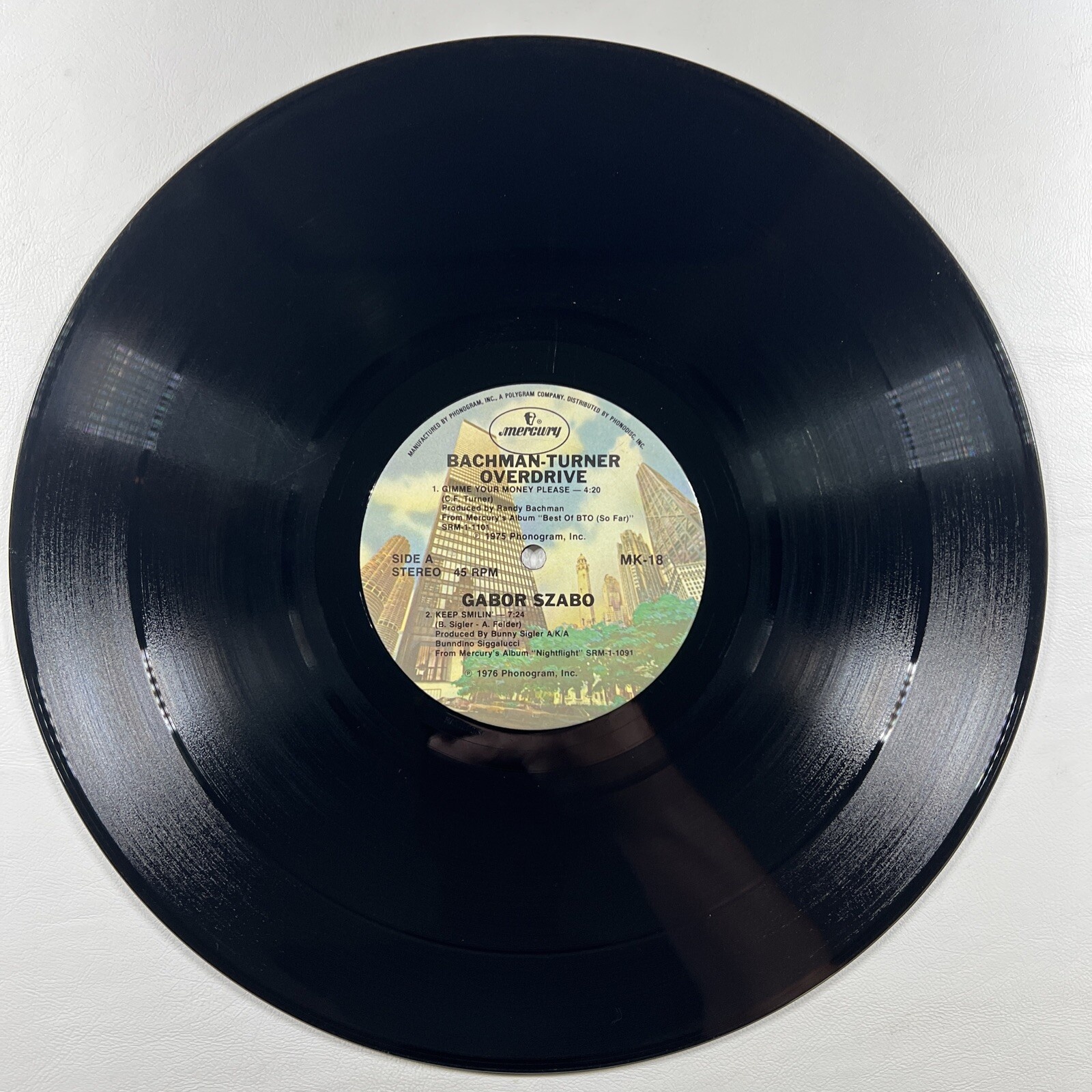 Bachman Turner Overdrive/Gabor Szabo “Gimme Your Money Please/Keep Smiling” VG+ - Image 4
