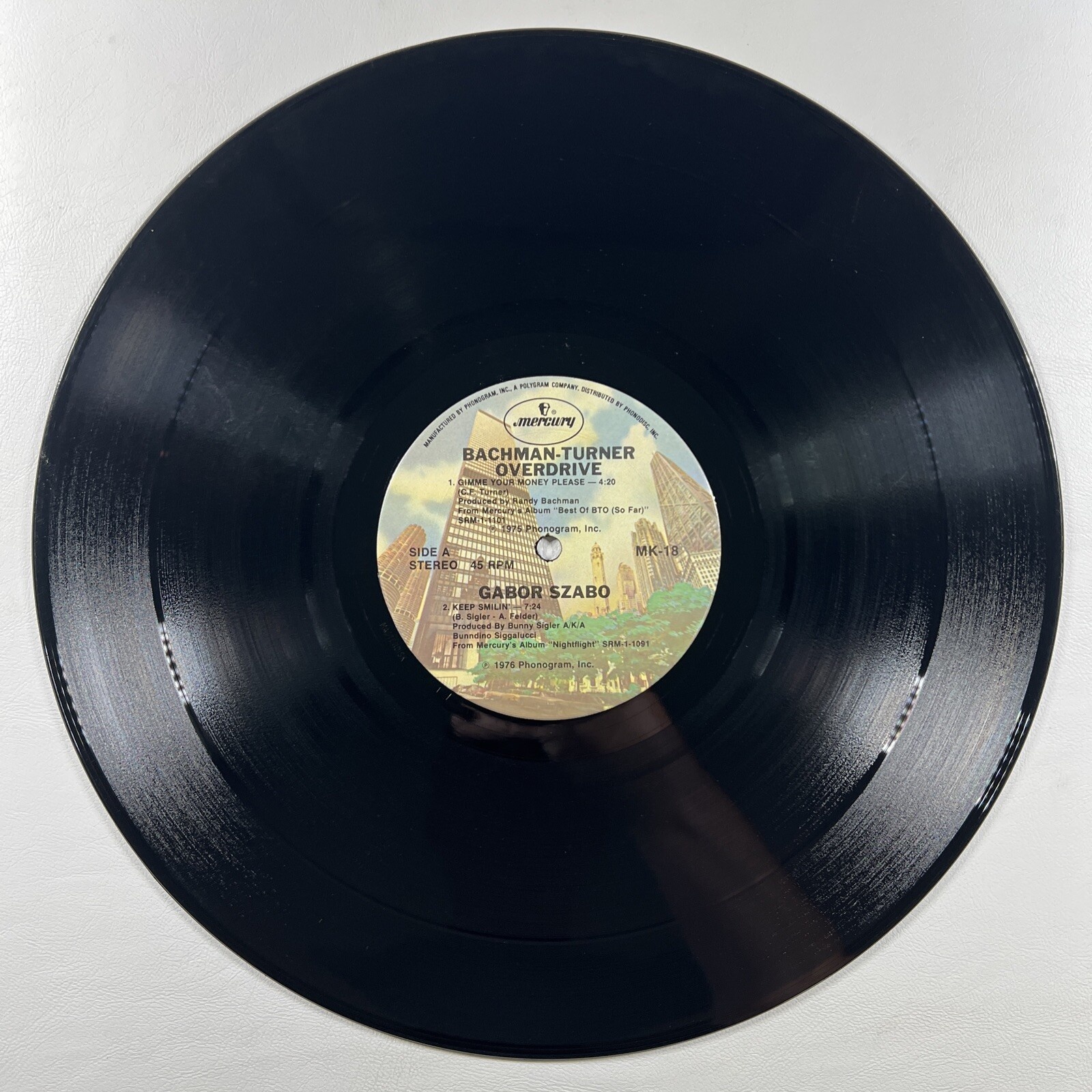 Bachman Turner Overdrive/Gabor Szabo “Gimme Your Money Please/Keep Smiling” VG+ - Image 5
