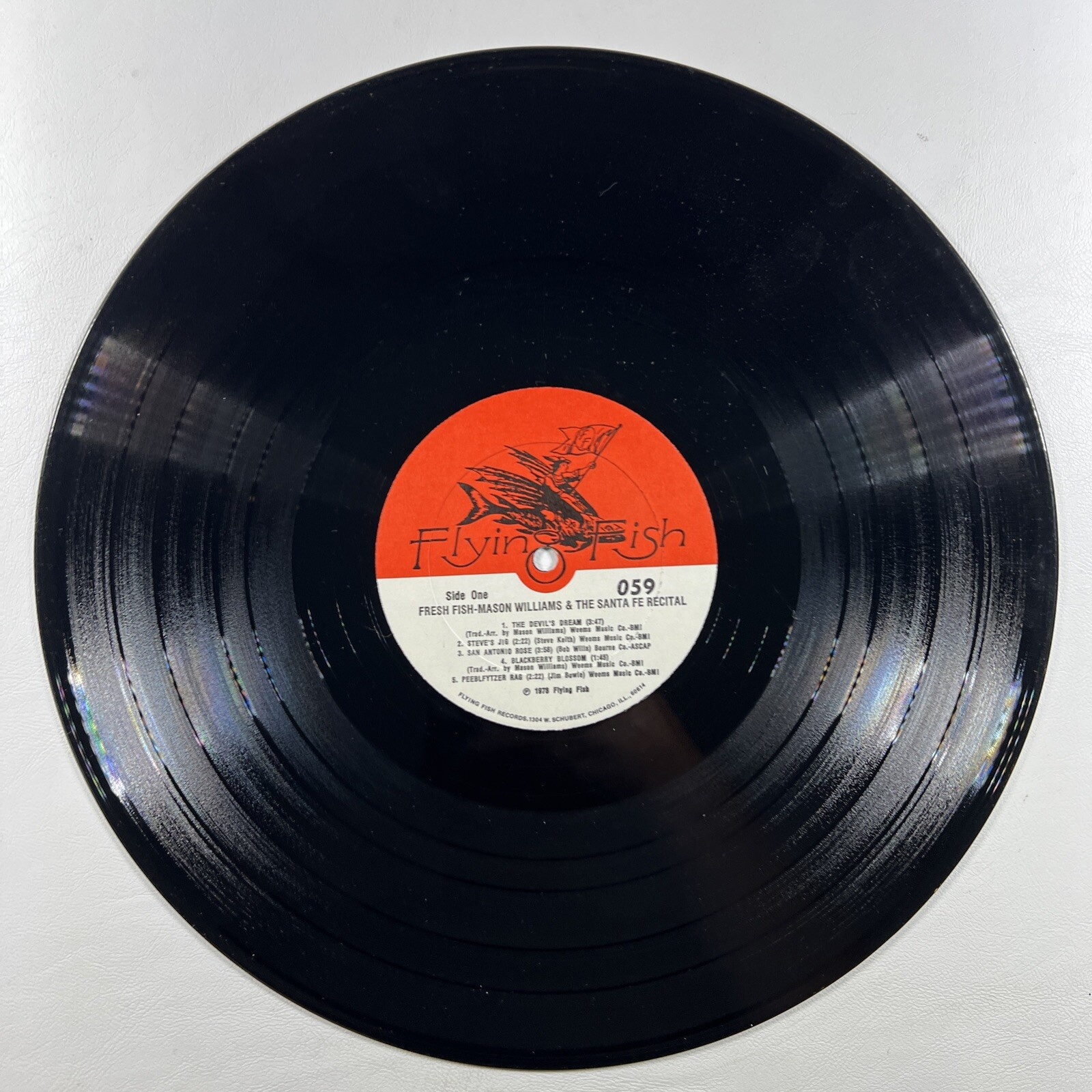 MASON WILLIAMS & The SANTA FE RECITAL “Fresh Fish” LP/Flying Fish (VG+) 1975 - Image 4