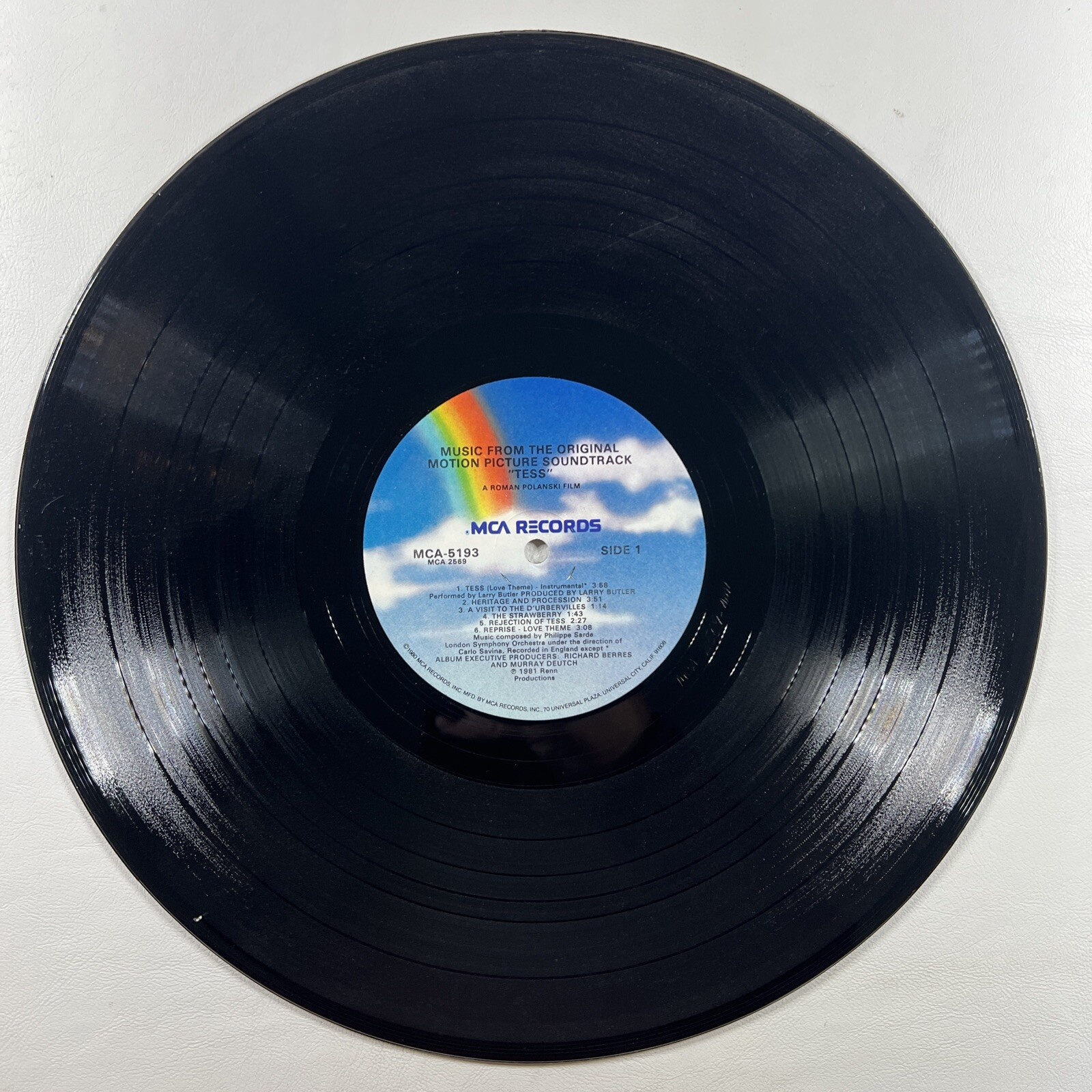 “TESS” Original Motion Picture Soundtrack LP/MCA-5193 (EX) 1981 - Image 4