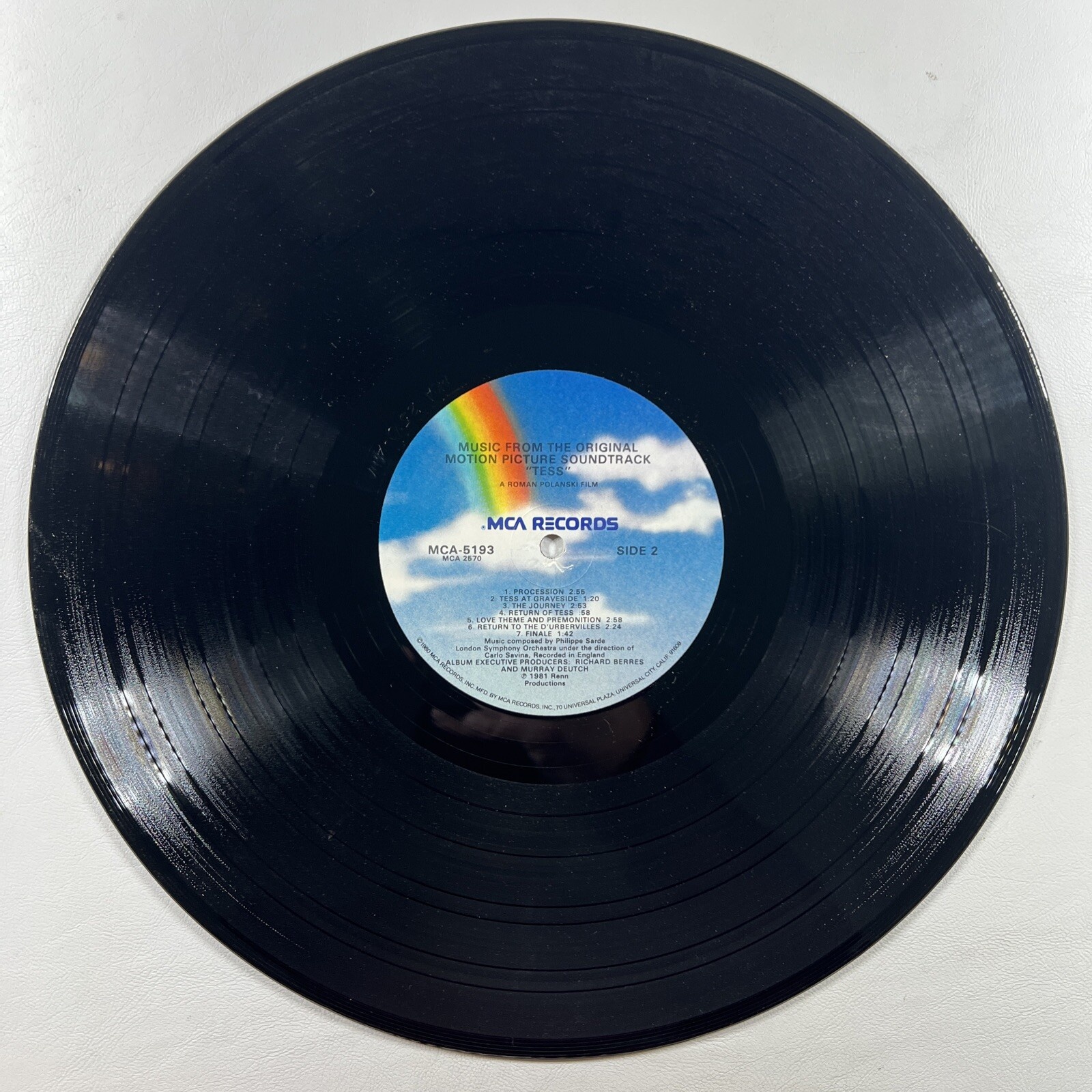 “TESS” Original Motion Picture Soundtrack LP/MCA-5193 (EX) 1981 - Image 5