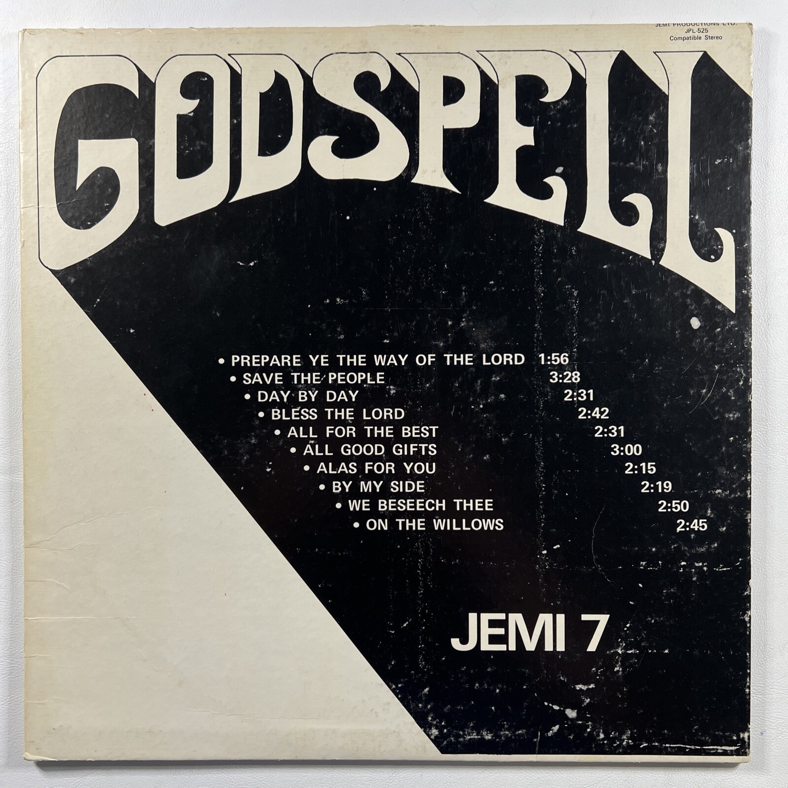 Godspell LP/Jemi 7 JPL-525 (VG+)