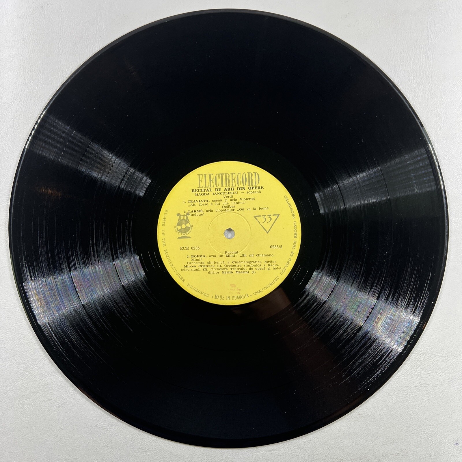 Magda Ianculescu “Arii Din Opere” LP/Electrecord ECE-0235 (VG+) Romania - Image 3