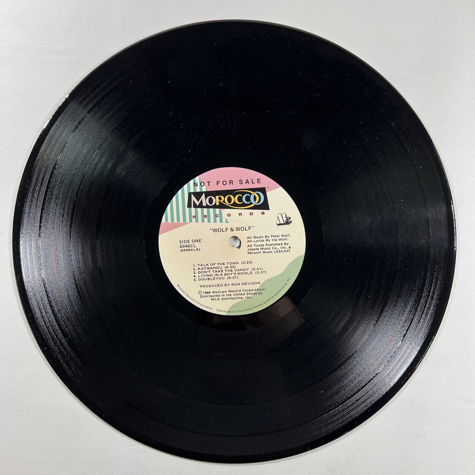 Wolf & Wolf “Self-Titled” LP/Morocco Promo 6046CL (EX) 1984 - Image 6