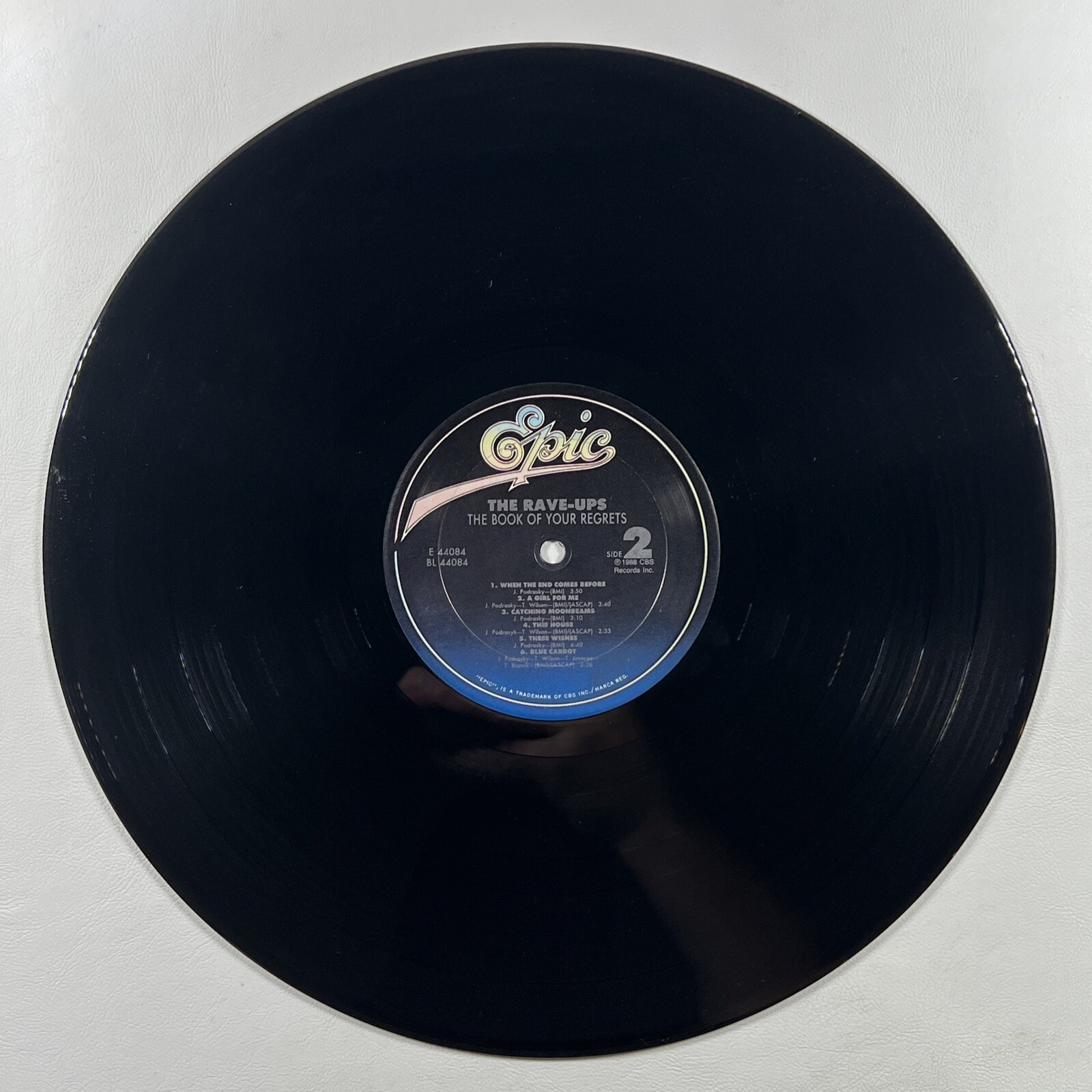 The Rave Ups “The Book Of Your Regrets” LP/Epic BFF44084 (EX) Promo - Image 6