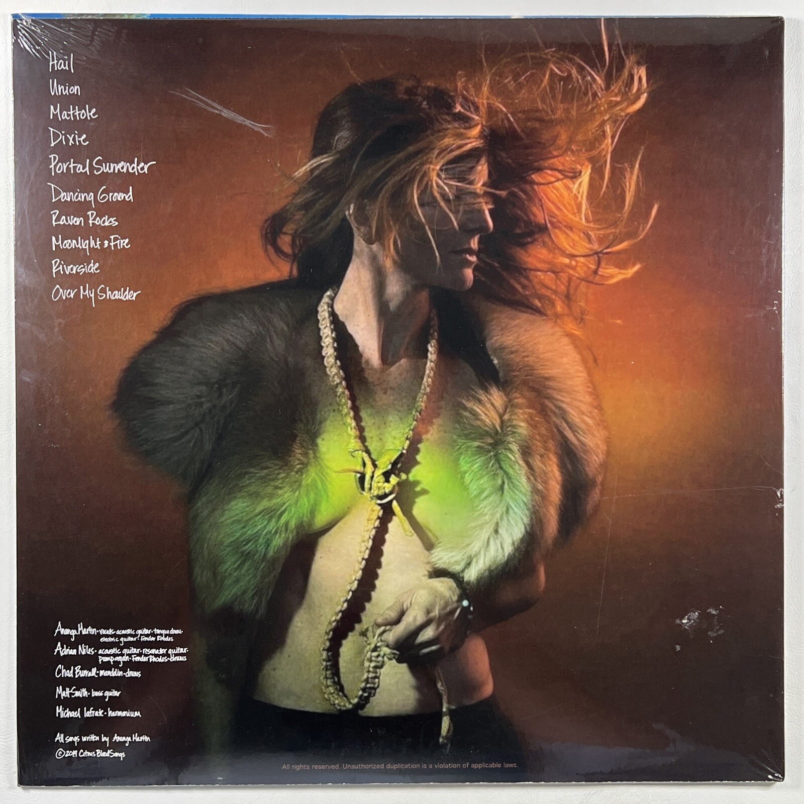 Ananga Martin “Moonlight & Fire” LP/Citrus Blood (SEALED) 2019 - Image 2