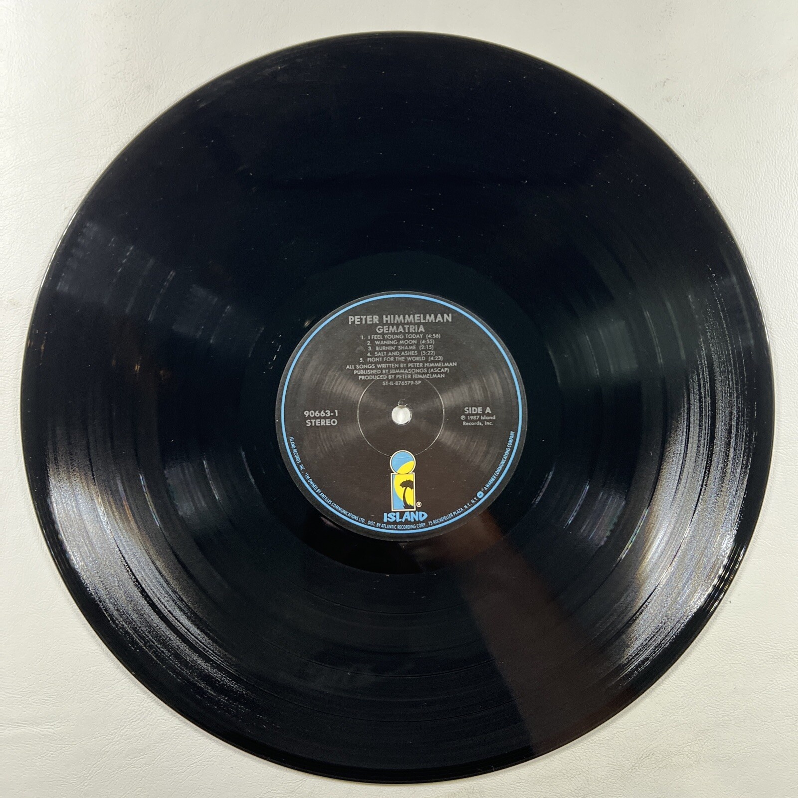 Peter Himmelman “Gematria” LP/Island Records 90663-1 (EX) 1987 - Image 4
