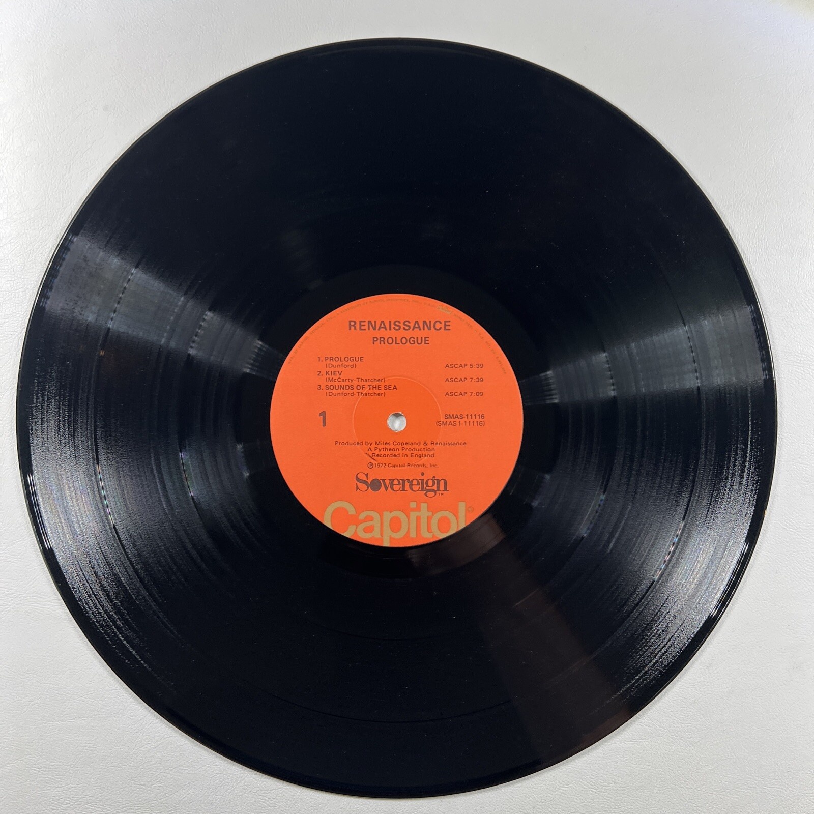 Renaissance “Prologue” LP/Capitol SMAS-11116 (EX) 1972 Gatefold - Image 6