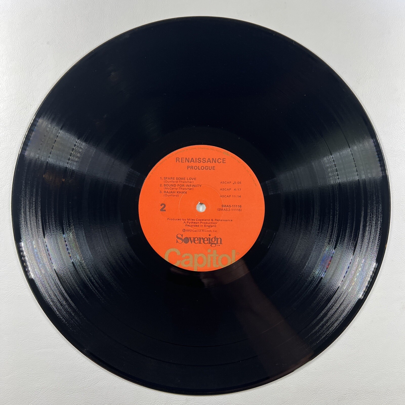 Renaissance “Prologue” LP/Capitol SMAS-11116 (EX) 1972 Gatefold - Image 7