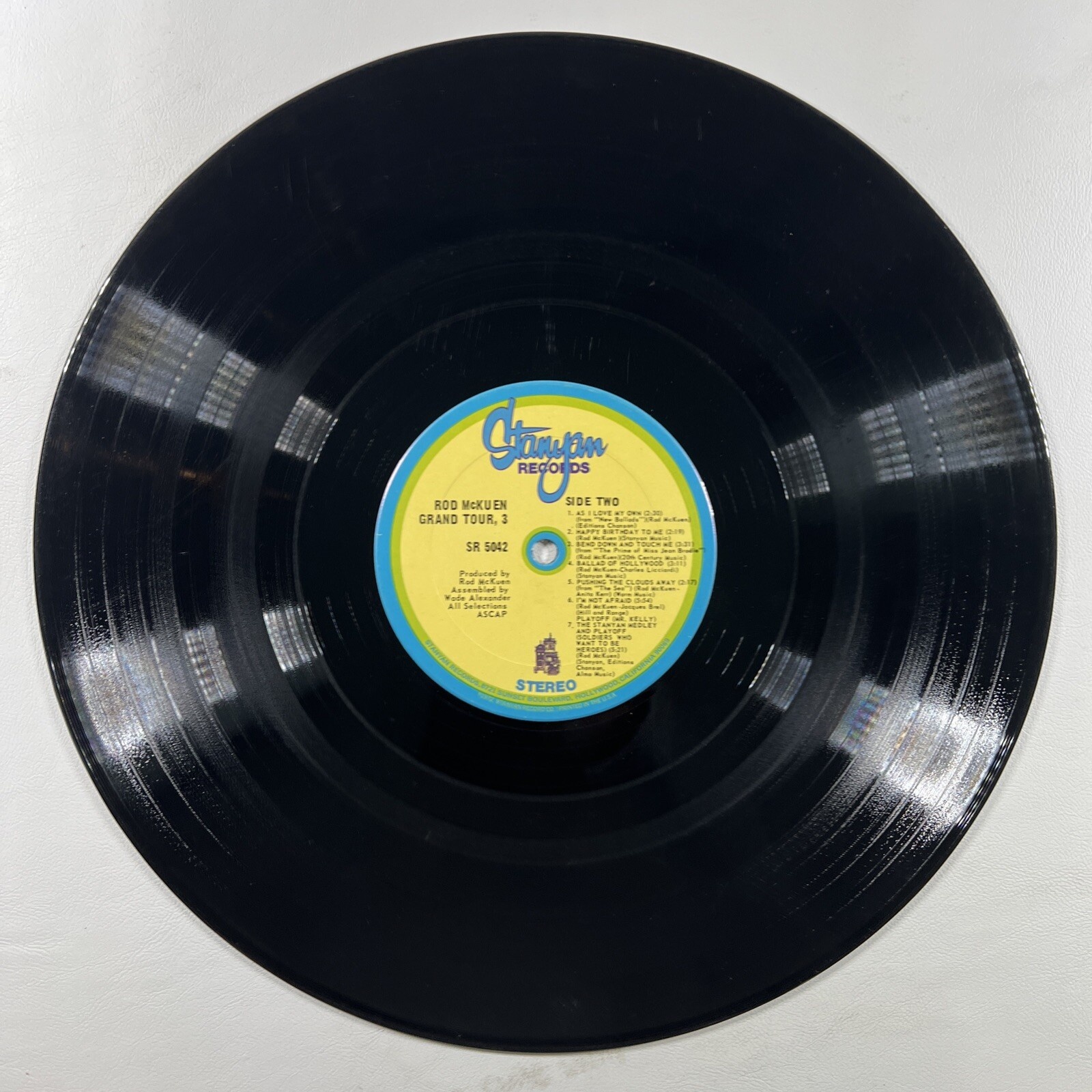 Rod McKuen “Grand Tour Vol.3” LP/Stanyan Records SE 5042 (VG+) Shrinkwrap 1972 - Image 3