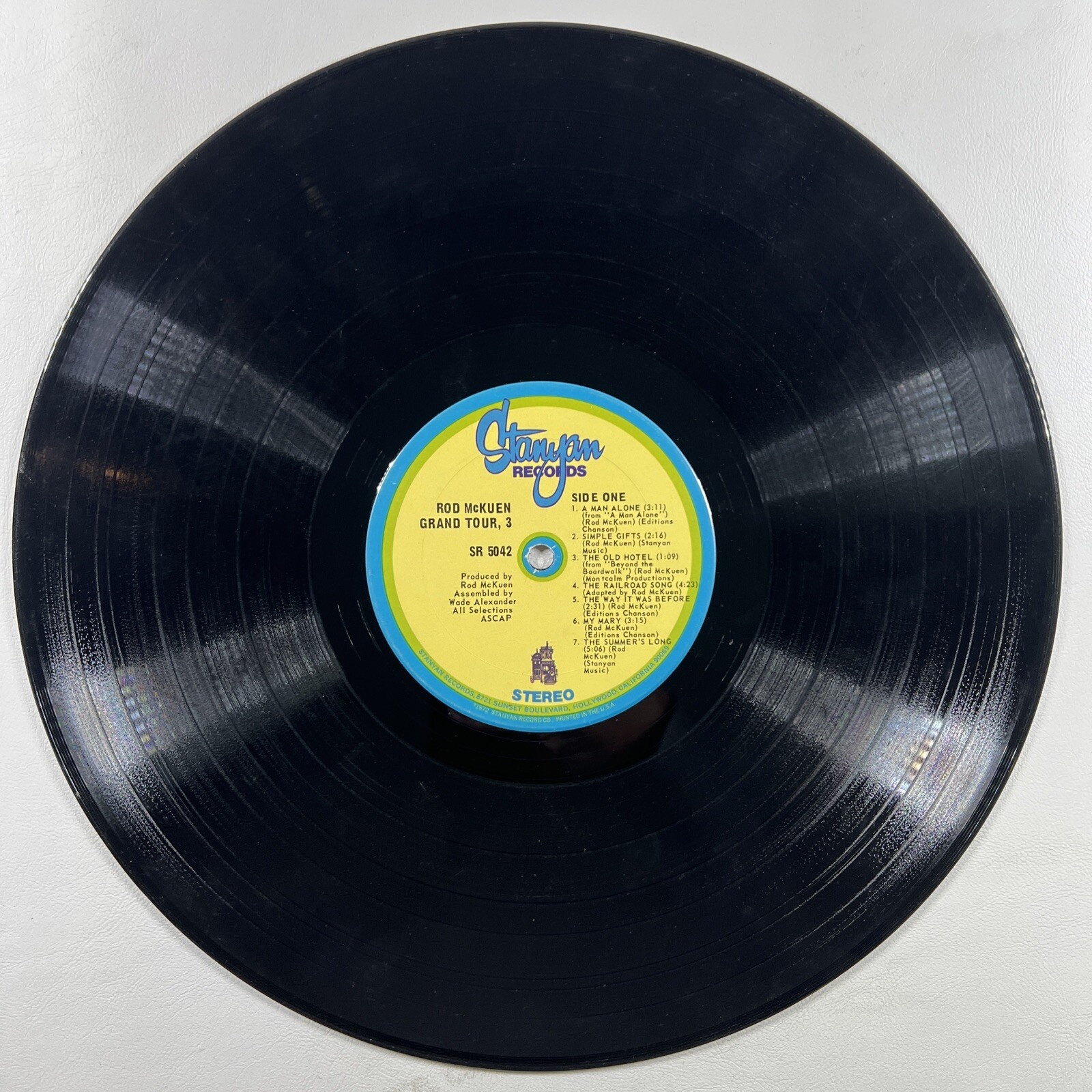 Rod McKuen “Grand Tour Vol.3” LP/Stanyan Records SE 5042 (VG+) Shrinkwrap 1972 - Image 4