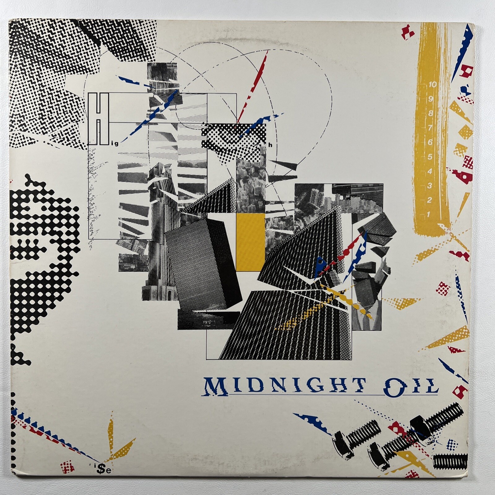 Midnight Oil “10, 9, 8, 7, 6, 5, 4, 3, 2, 1” LP/Columbia BFC 38996 (EX) 1983