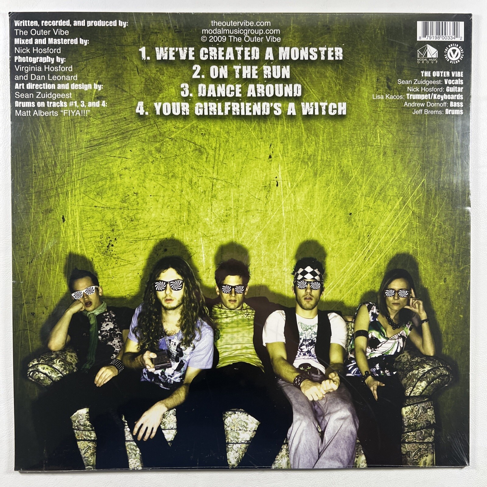 The Outer Vibe “MONSTER EP” The Outer Vibe (Sealed) Green Splatter 2009 - Image 2