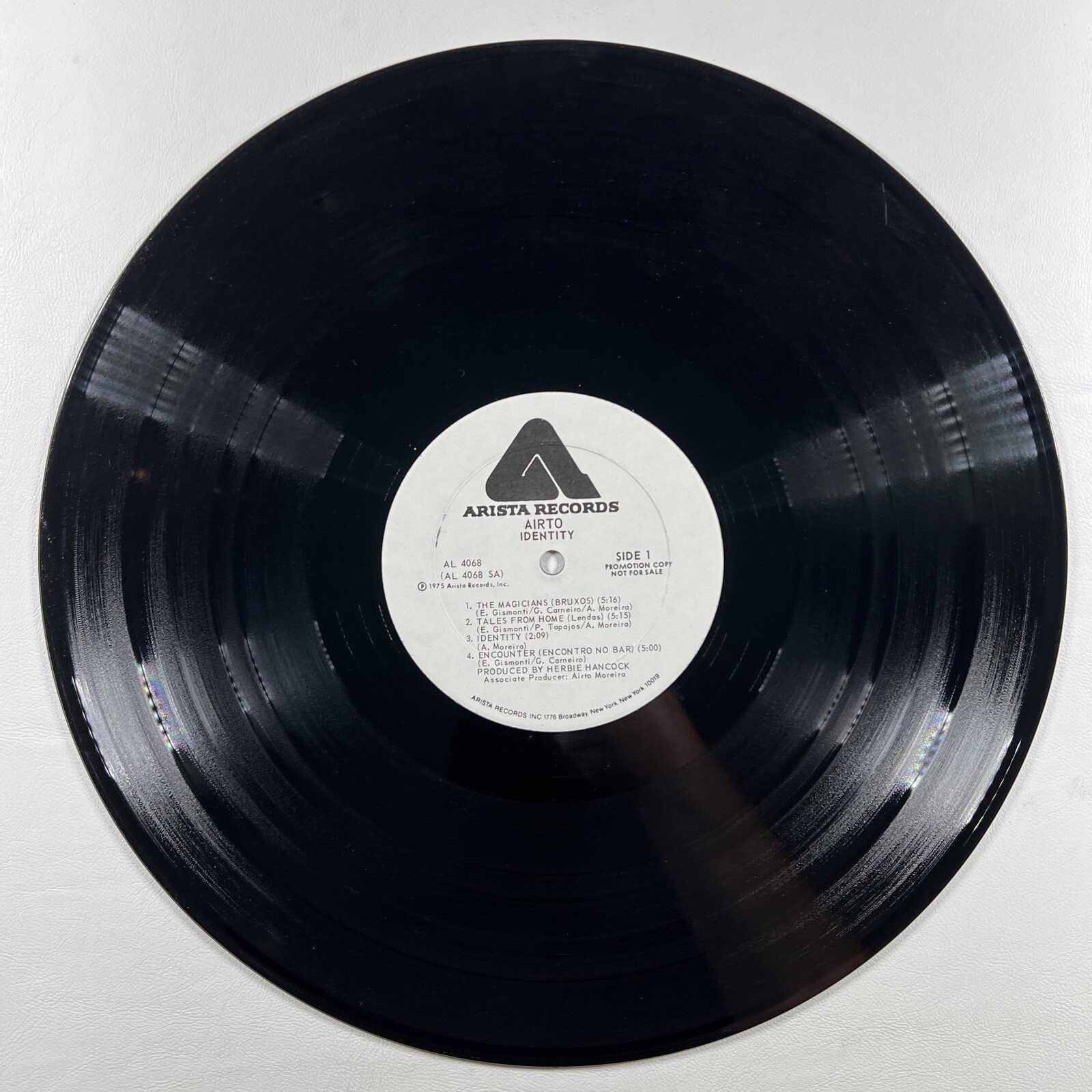 Airto “Identity” LP/Arista AL 4068 (EX) 1975 WHITE LABEL PROMO - Image 5