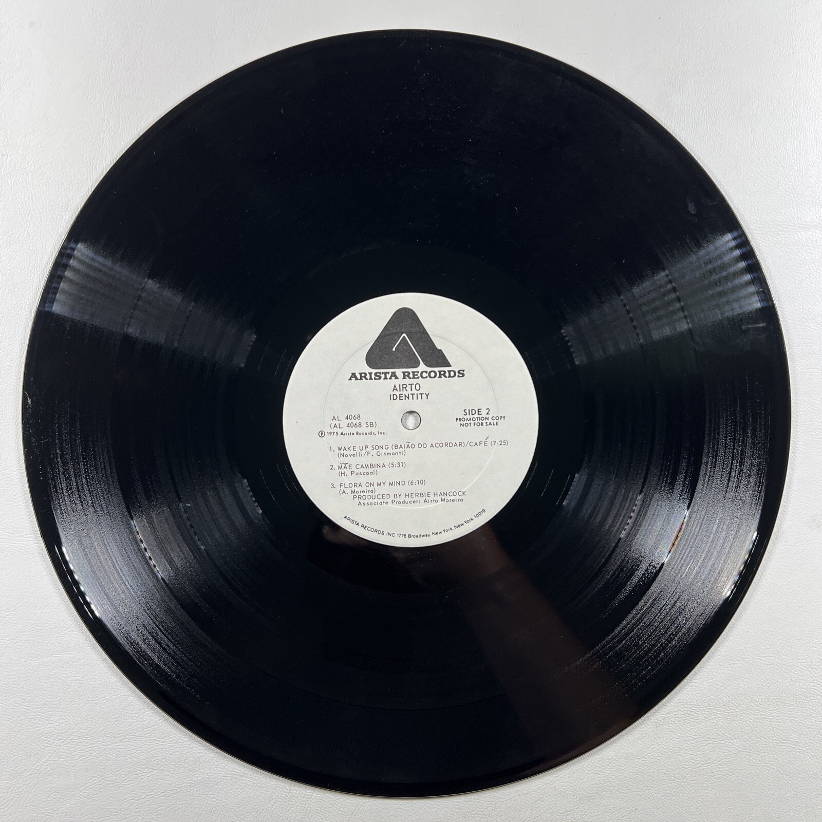 Airto “Identity” LP/Arista AL 4068 (EX) 1975 WHITE LABEL PROMO - Image 6