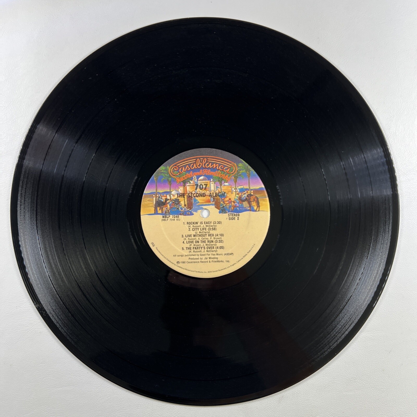 707 “The Second Album” LP/Casablanca NBLP 7248 (EX) 1981 - Image 4