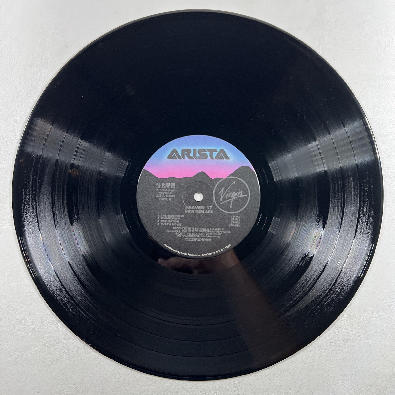 Heaven 17 “How Men Are” LP/Arista AL8-8259 (EX) 1984 - Image 4