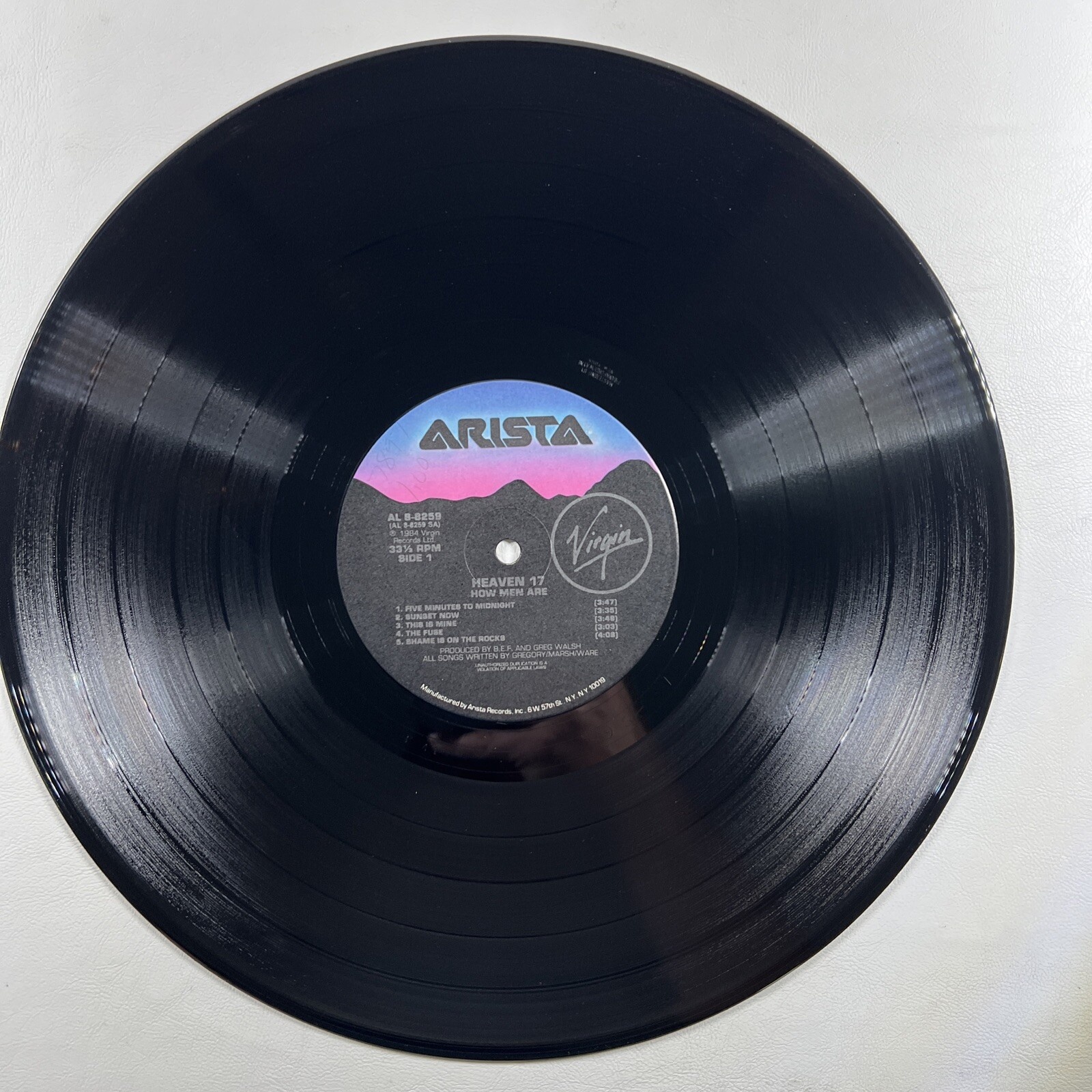 Heaven 17 “How Men Are” LP/Arista AL8-8259 (EX) 1984 - Image 5