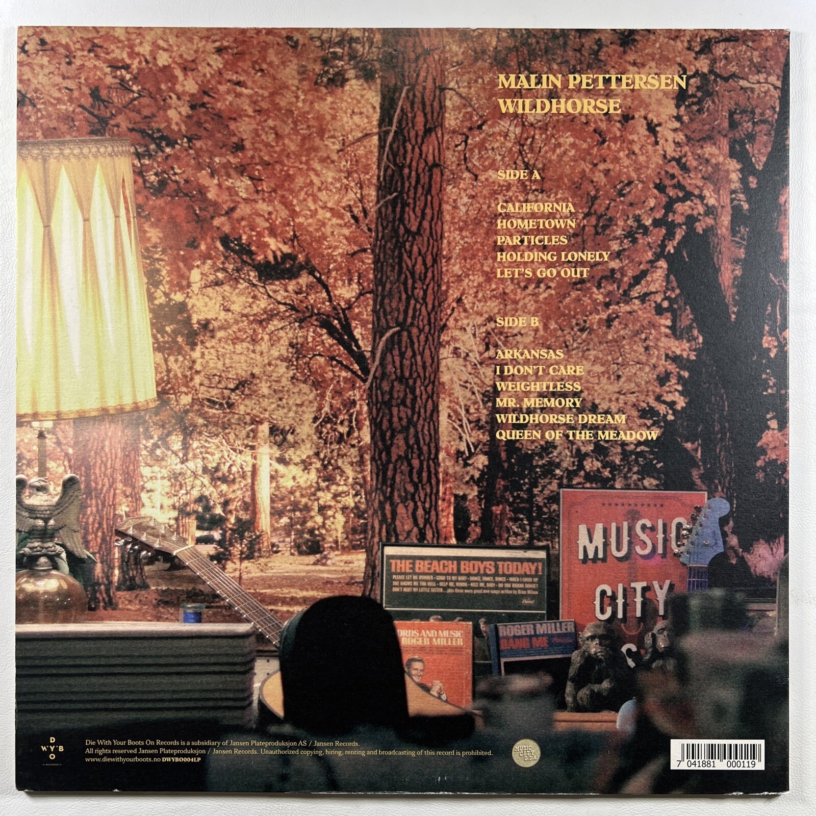 Malin Pettersen “Wildhorse” LP/Die With Your Boots On (EX) Norway 2020 - Image 2