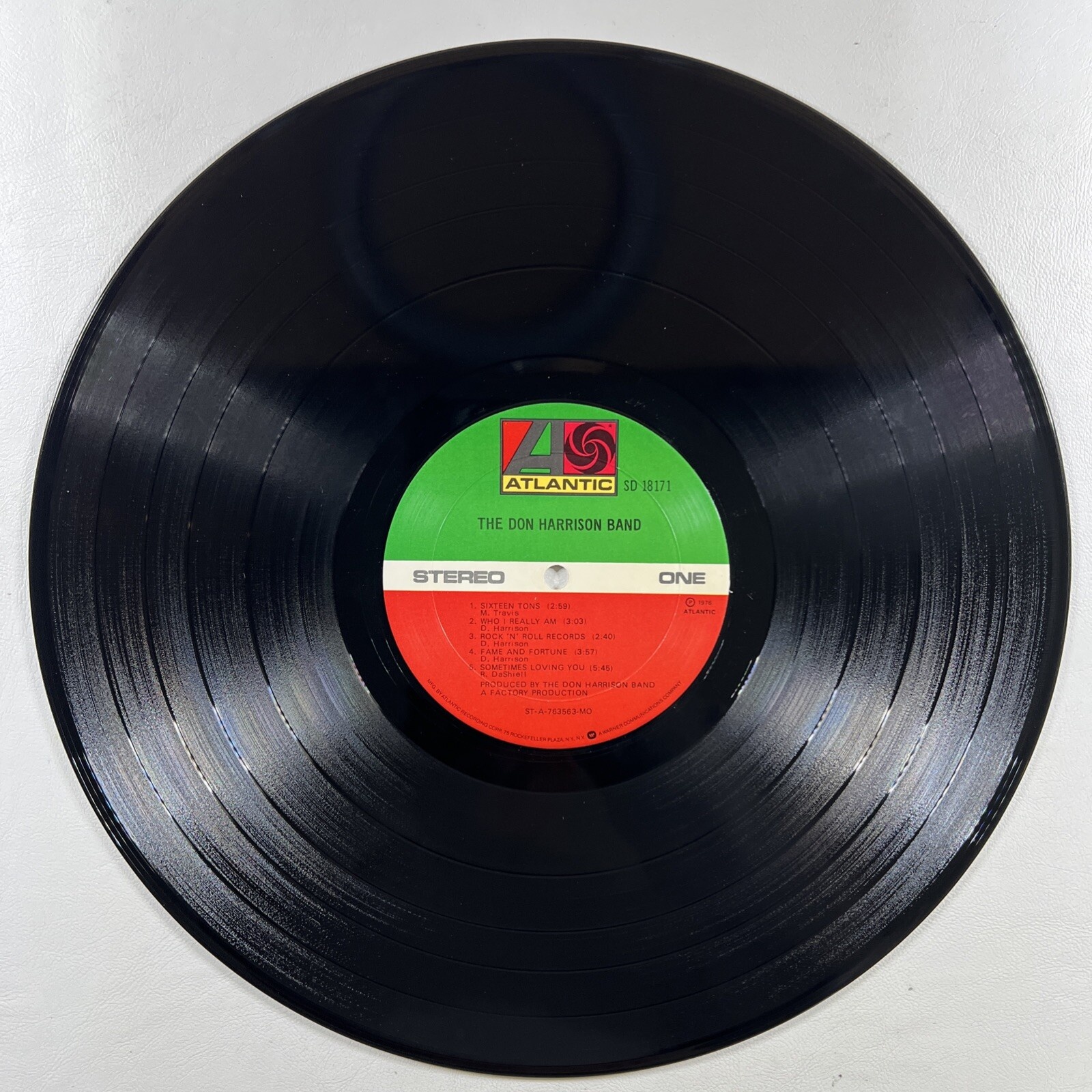 The Don Harrison Band “Self Titled” LP/Atlantic SD 18171 (EX) Promo 1976 - Image 4
